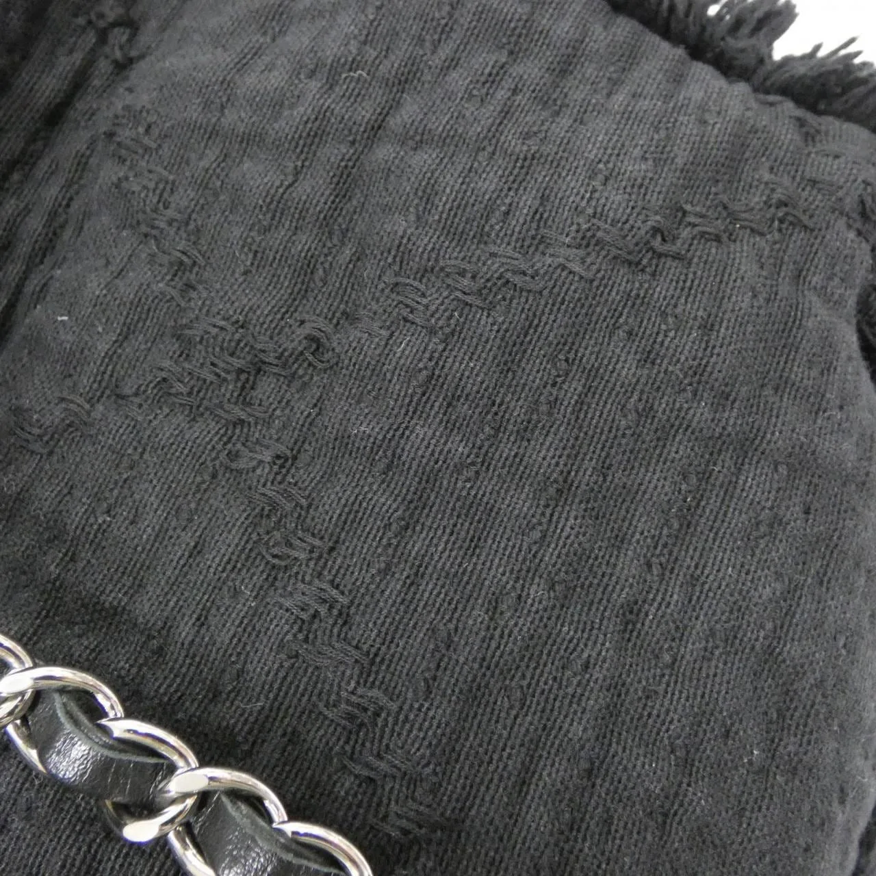 CHANEL 57180 Handbag Canvas 黑色 帆布 中古品A - 縮圖 7