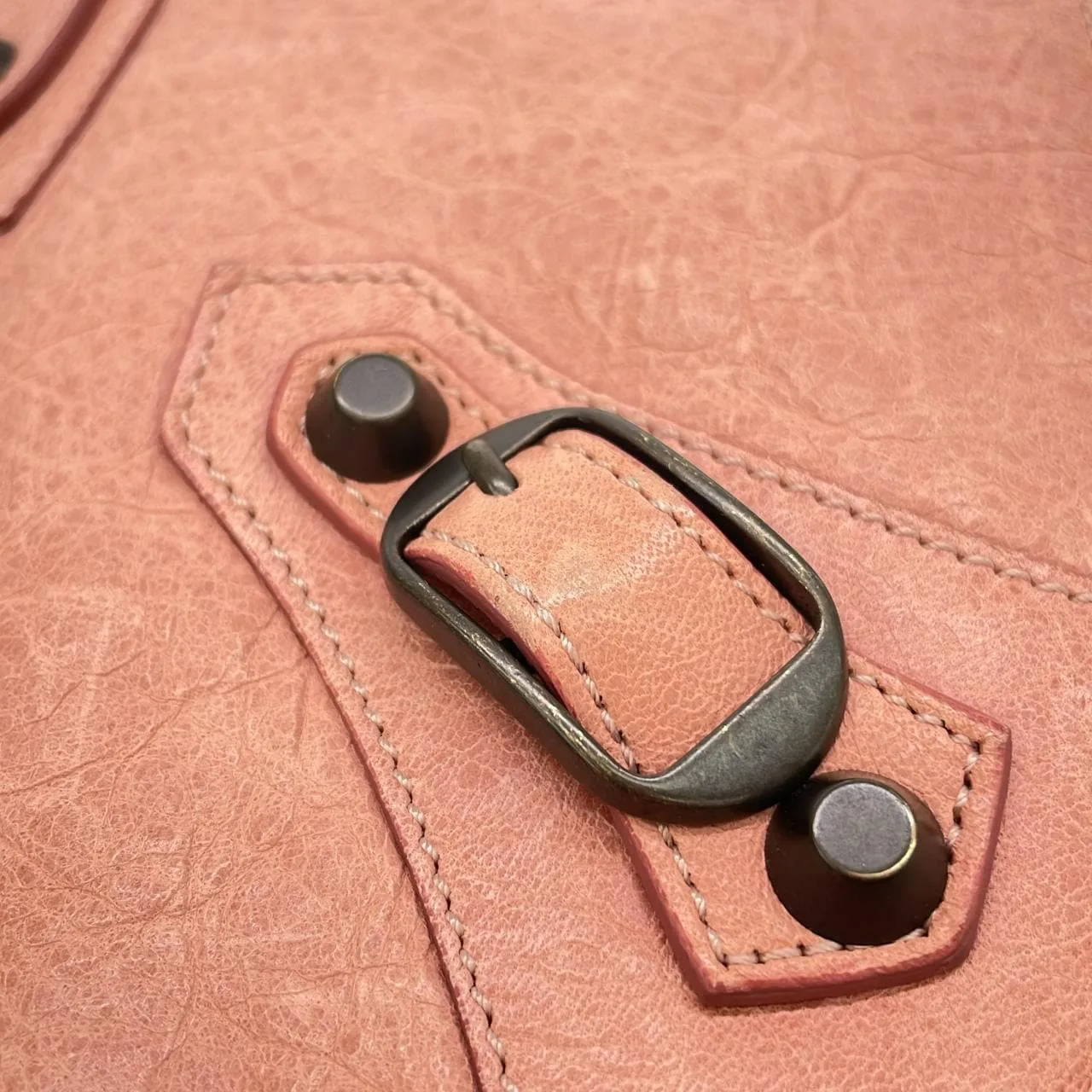 BALENCIAGA 246432 D94IT 肩背包 皮革 黑色 皮革 中古品B - 縮圖 5