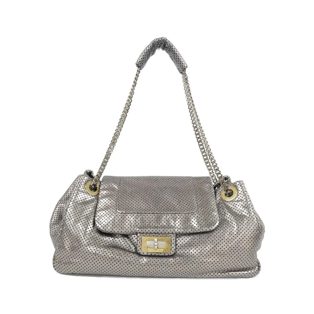 CHANEL Shoulder Silver