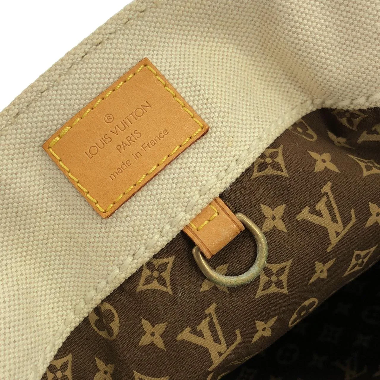 LOUIS VUITTON M95110 手提包 帆布 黃色 帆布 中古品B - 縮圖 10