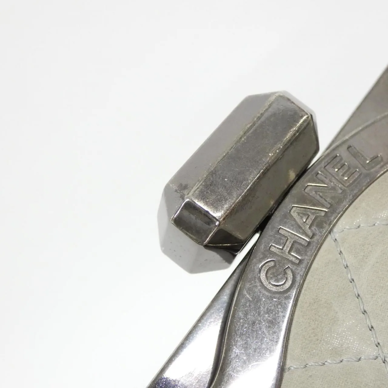 CHANEL Handbag 灰色 中古品B - 縮圖 5