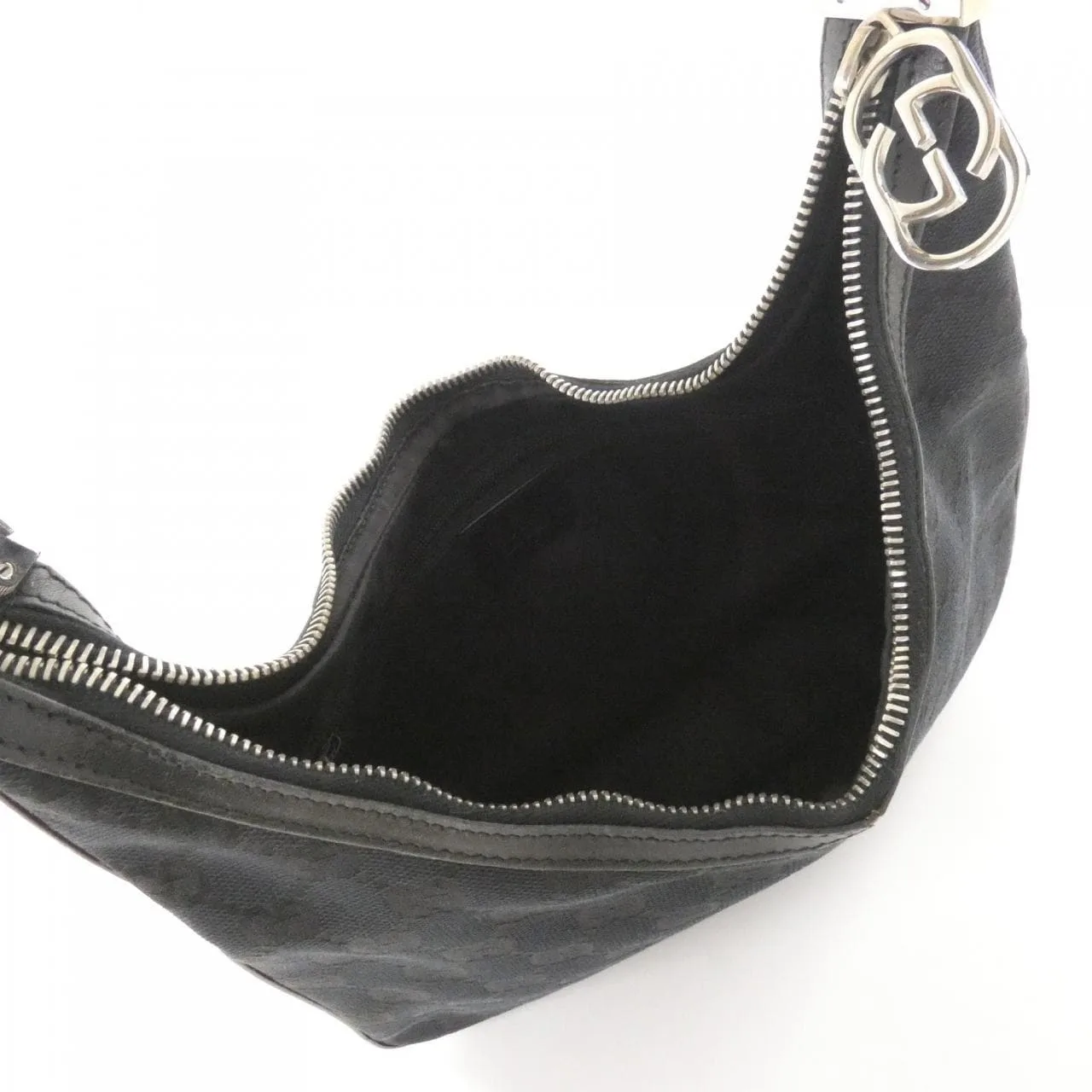 GUCCI 001 3812 Shoulder Canvas Black Canvas Rank A - Thumbnail 7