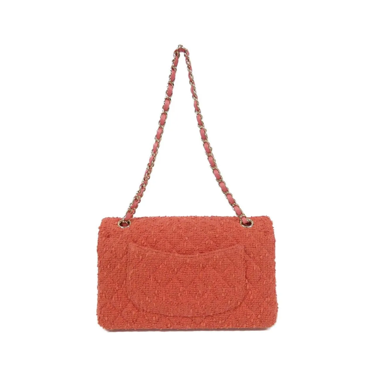 CHANEL Matelasse 1112 Shoulder Tweed Pink Tweed Rank A - Thumbnail 2