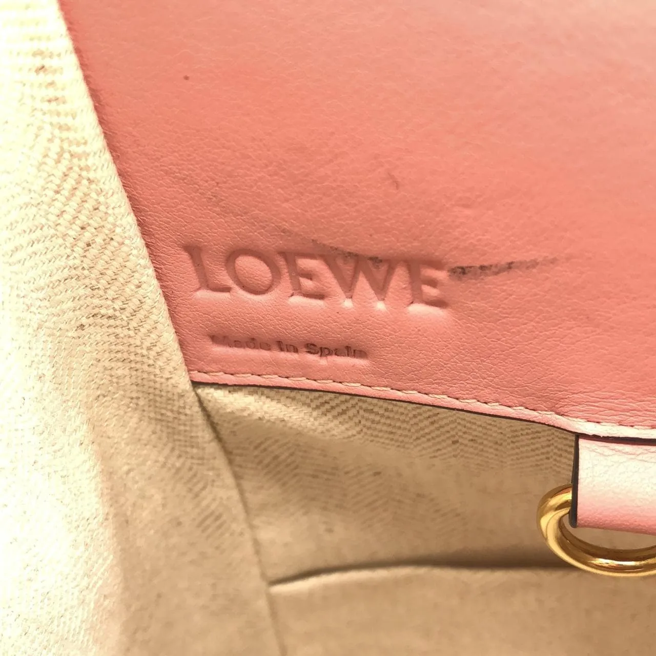 LOEWE Hammock 387 30WS35 Shoulder Black Rank A - Thumbnail 10