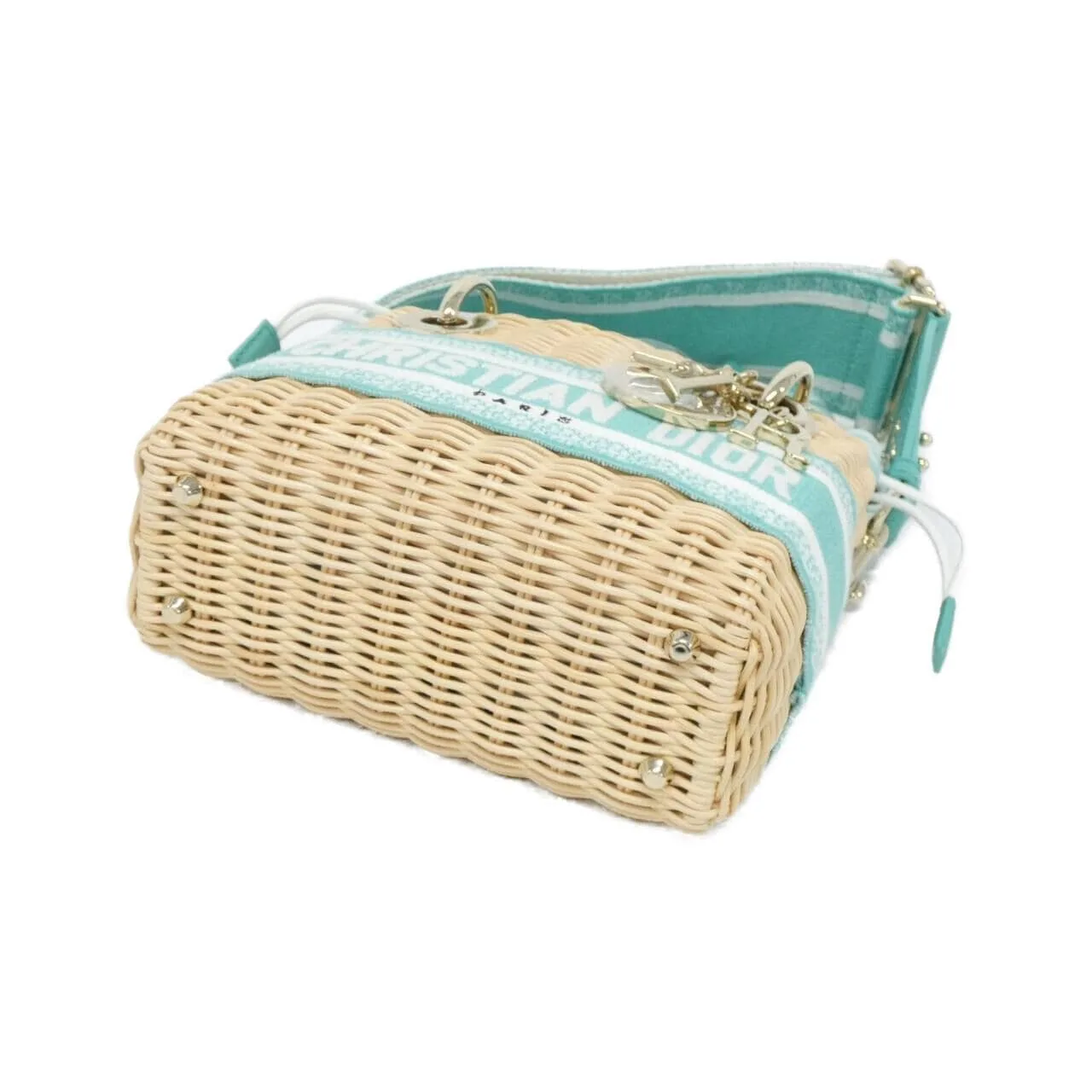 DIOR Lady Dior M0505OIFI Handbag Canvas 黑色 帆布 中古品A - 縮圖 3