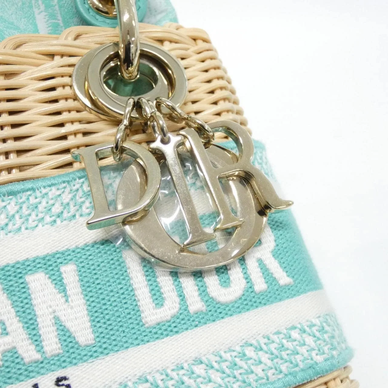 DIOR Lady Dior M0505OIFI Handbag Canvas 黑色 帆布 中古品A - 縮圖 4