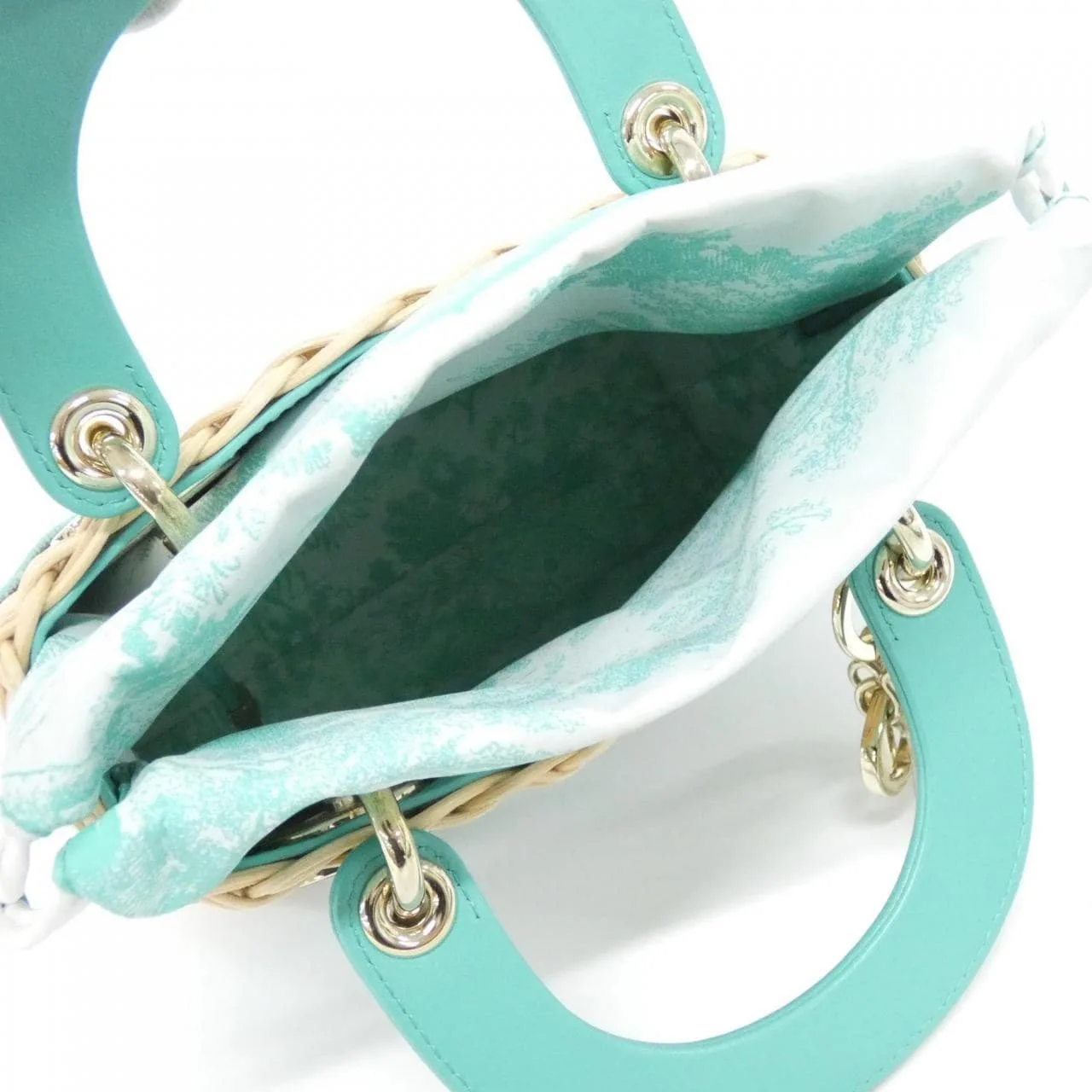 DIOR Lady Dior M0505OIFI Handbag Canvas 黑色 帆布 中古品A - 縮圖 7