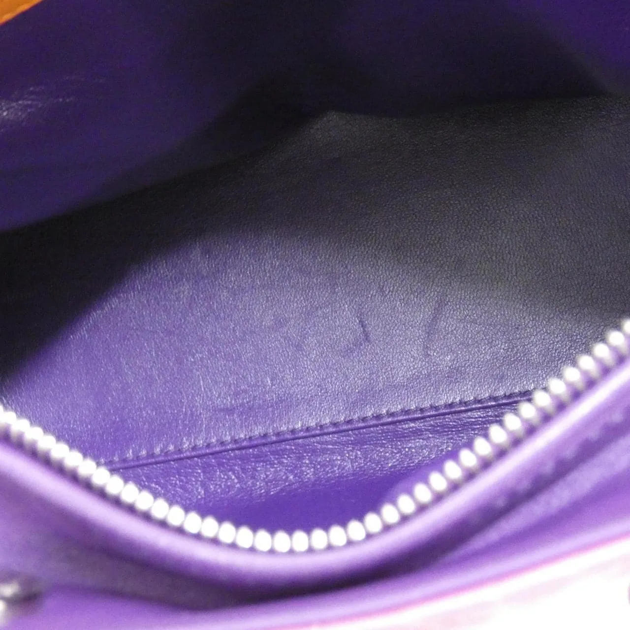 DIOR Lady Dior M0550PTRI 手提包 羊皮 橙色 羊皮 中古品A - 縮圖 10