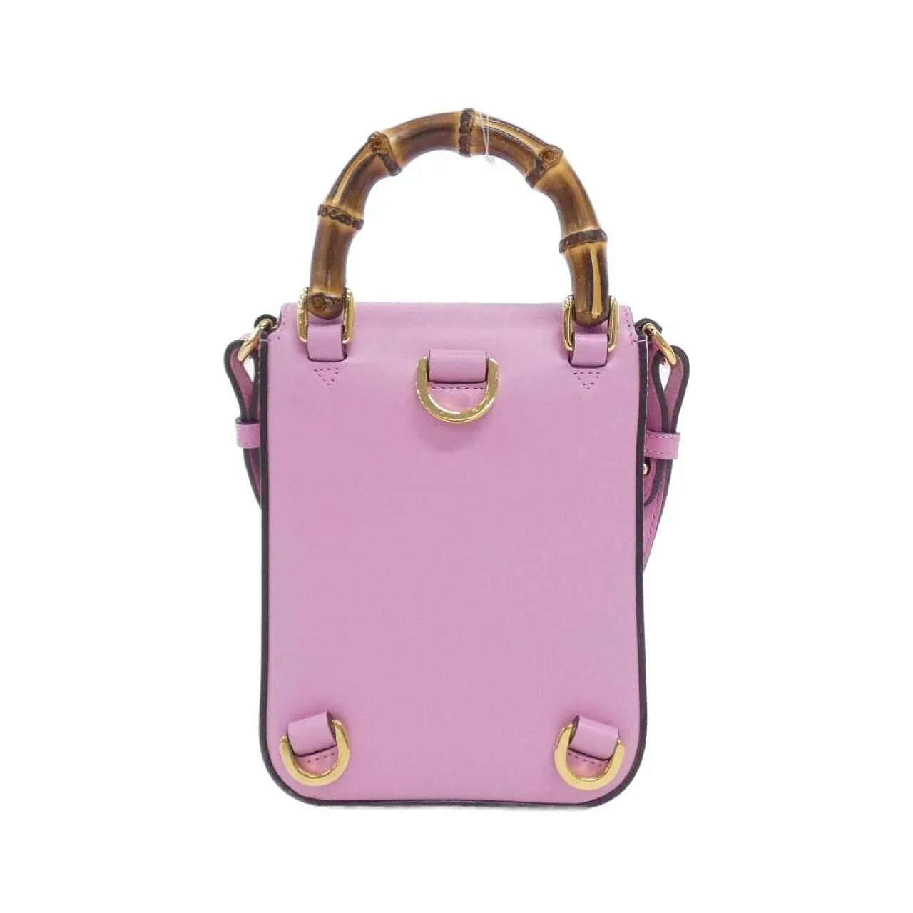 GUCCI 702106 UZY0T Handbag Leather 黑色 皮革 中古品A - 縮圖 2