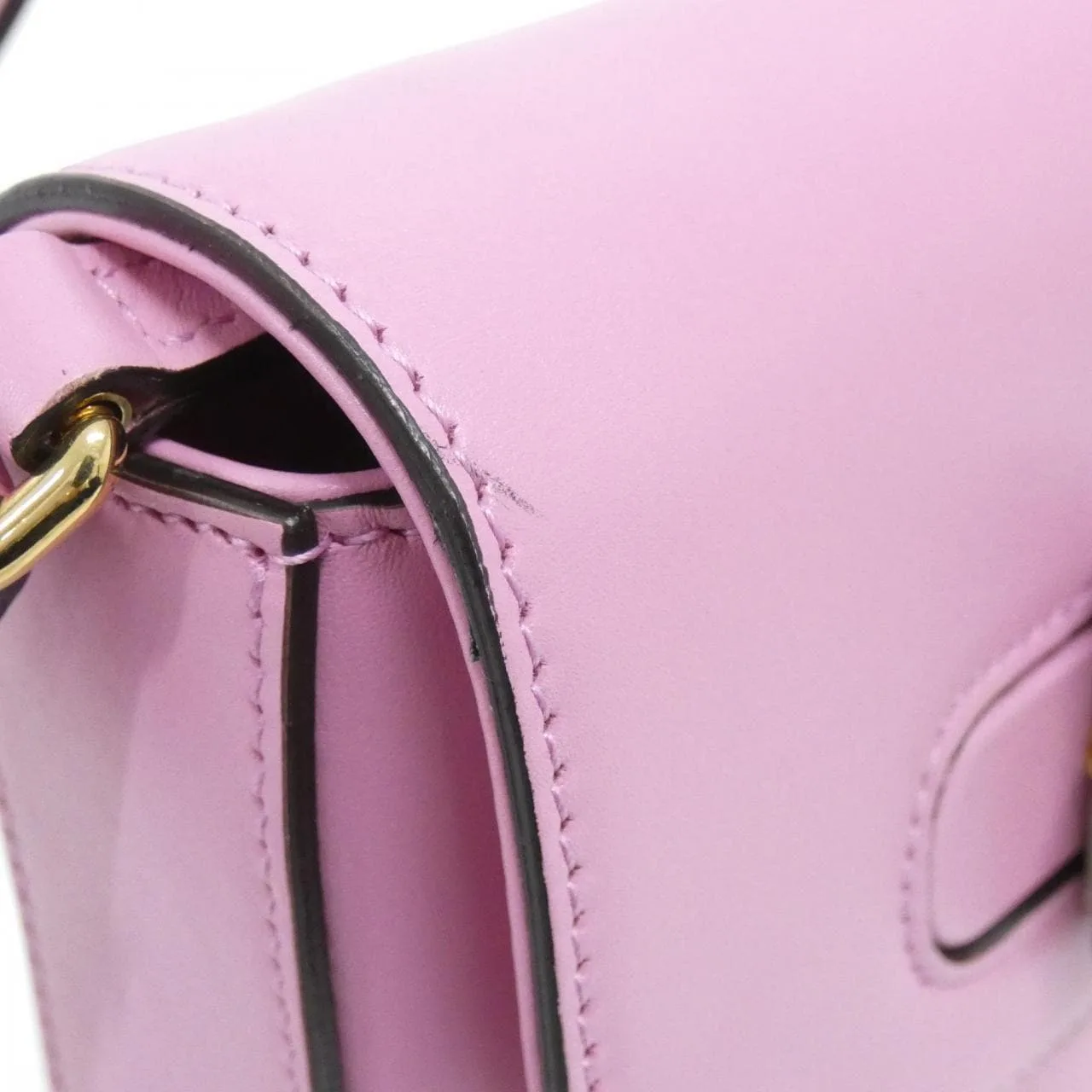 GUCCI 702106 UZY0T Handbag Leather 黑色 皮革 中古品A - 縮圖 4