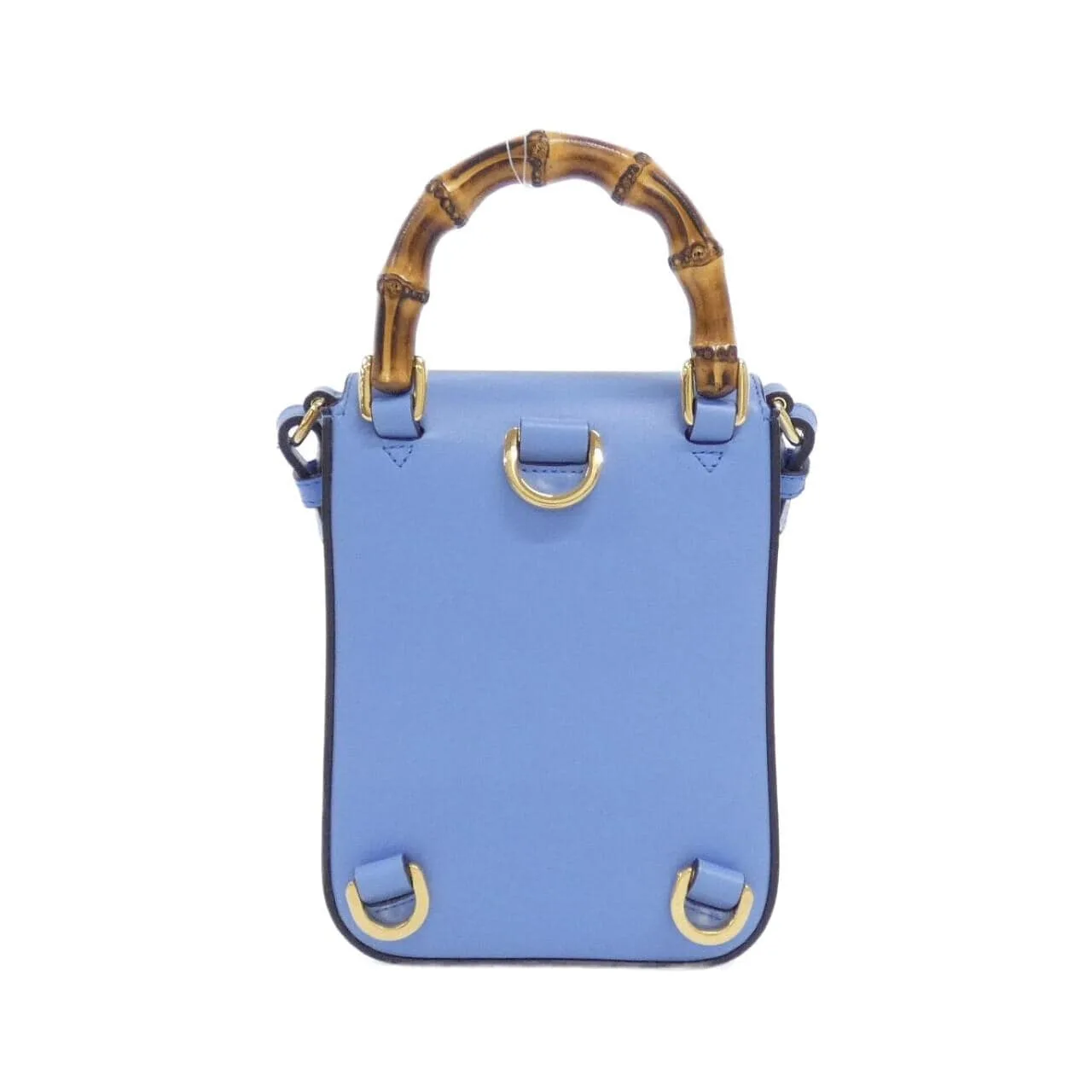 GUCCI 702106 UZY0T Handbag Leather 黑色 皮革 中古品A - 縮圖 2