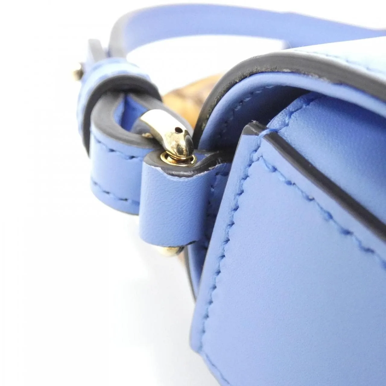 GUCCI 702106 UZY0T Handbag Leather 黑色 皮革 中古品A - 縮圖 5