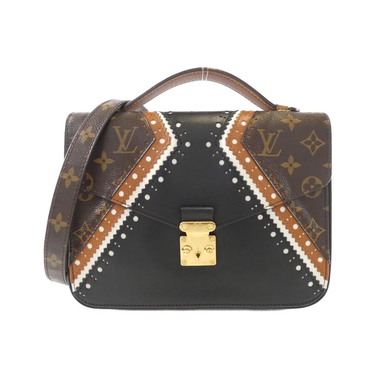 LOUIS VUITTON Pochette M43488 手提包 Monogram Black