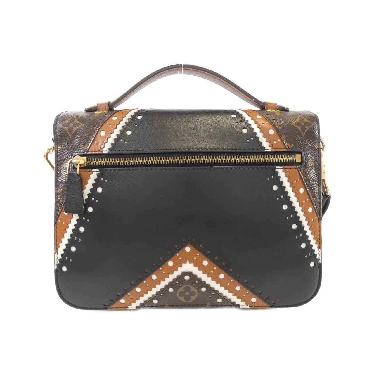 LOUIS VUITTON Pochette M43488 手提包 Monogram 黑色 Monogram 中古品B - 縮圖 2