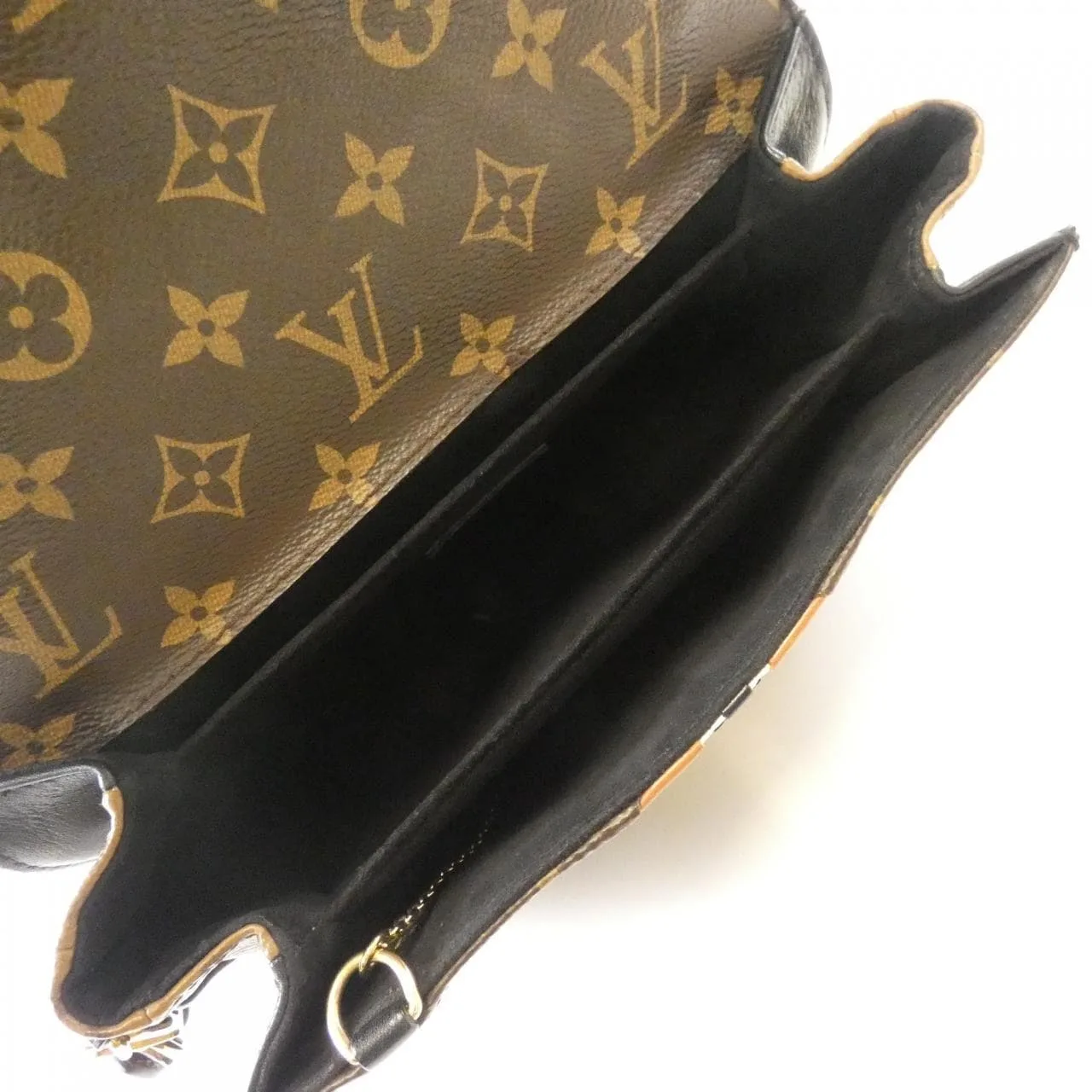 LOUIS VUITTON Pochette M43488 手提包 Monogram 黑色 Monogram 中古品B - 縮圖 7