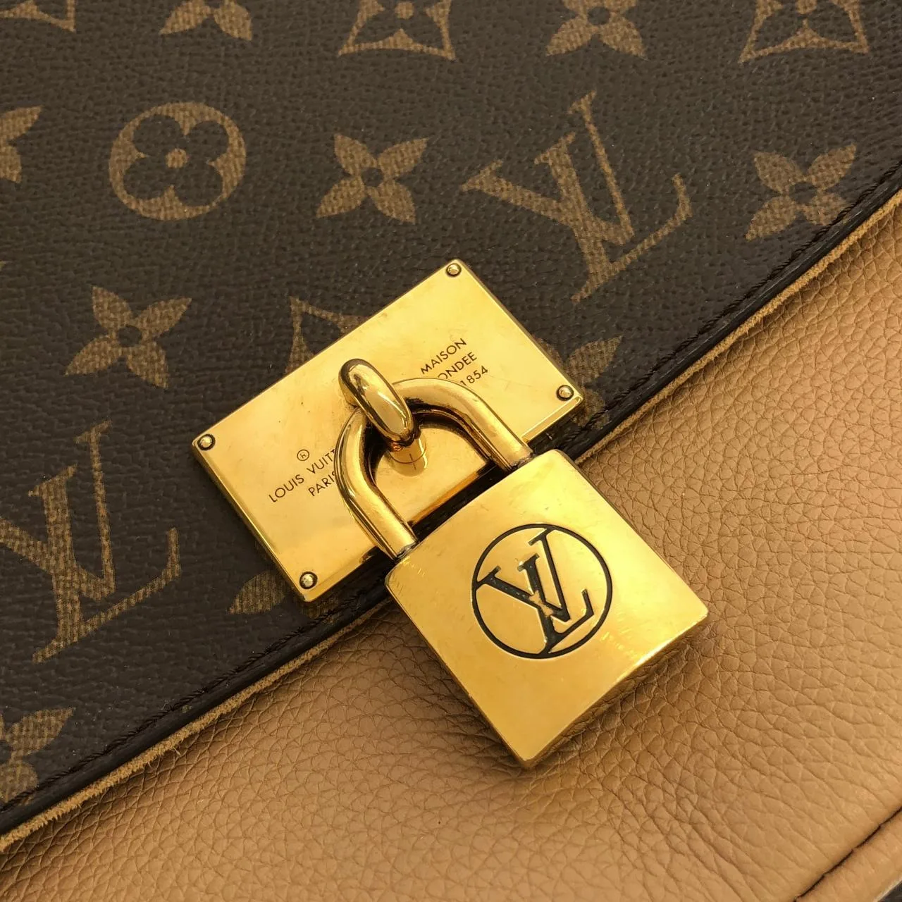 LOUIS VUITTON M44257 手提包 Monogram 黑色 Monogram 中古品A - 縮圖 4