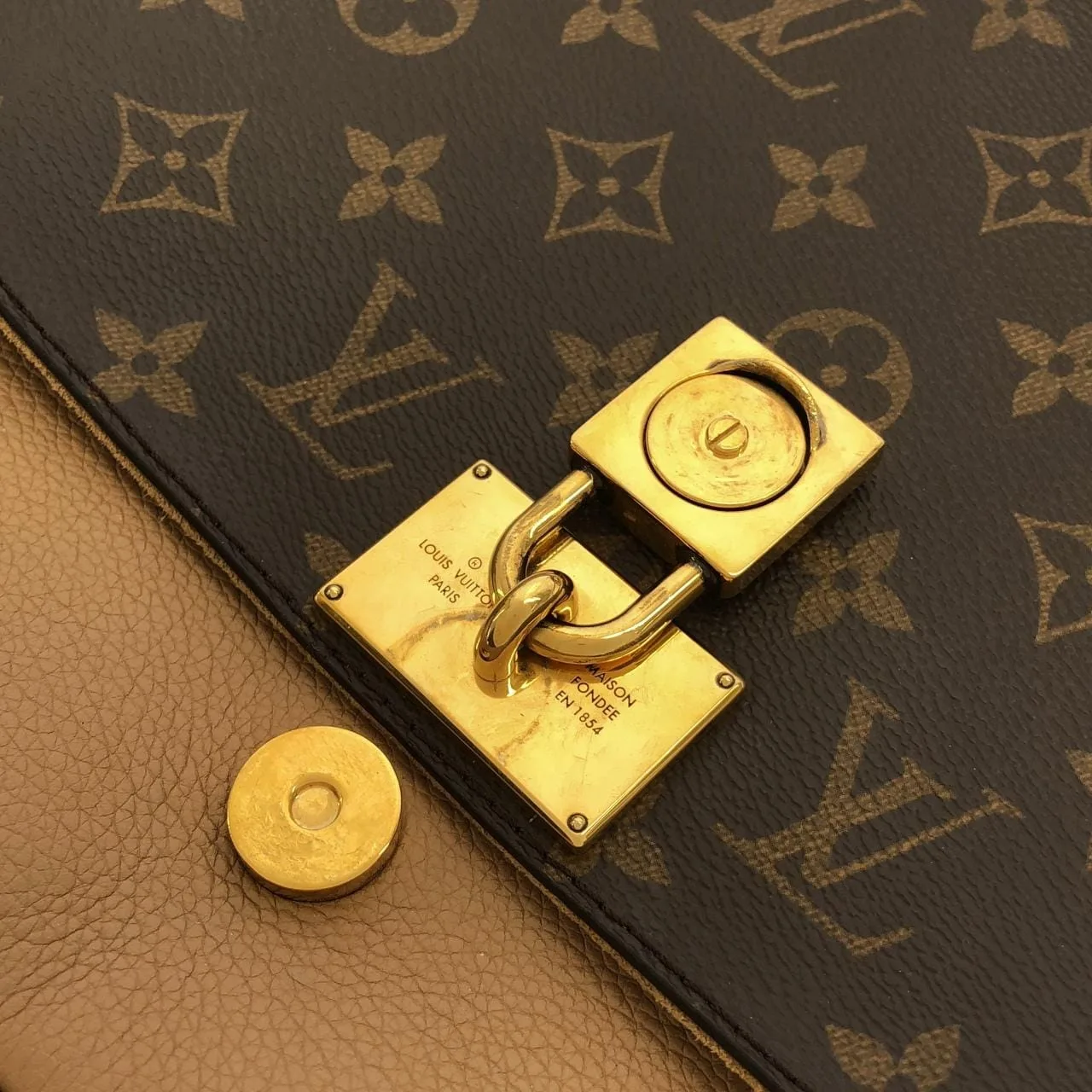 LOUIS VUITTON M44257 手提包 Monogram 黑色 Monogram 中古品A - 縮圖 5