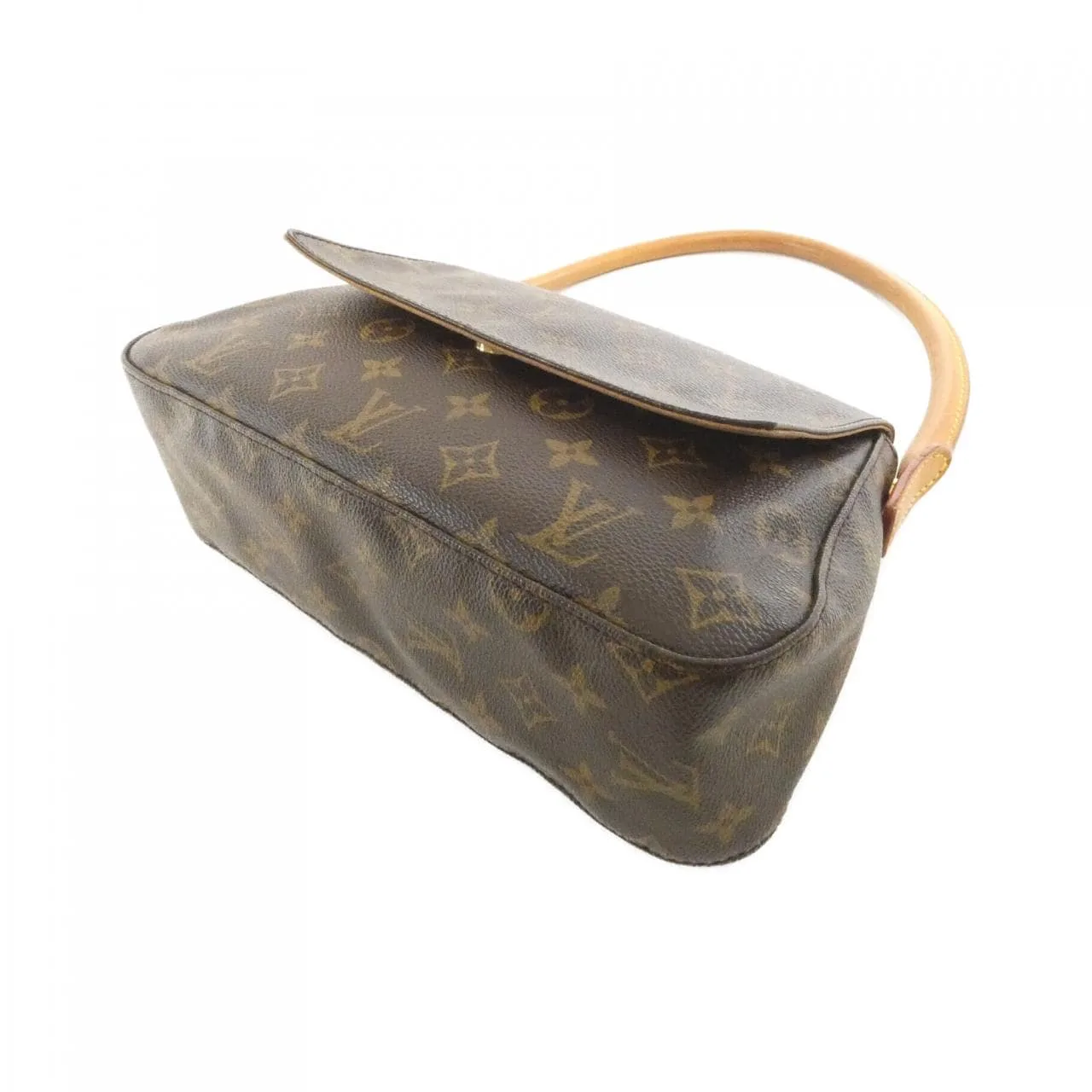 LOUIS VUITTON Looping M51147 Shoulder Monogram 黑色 Monogram 中古品B - 縮圖 3