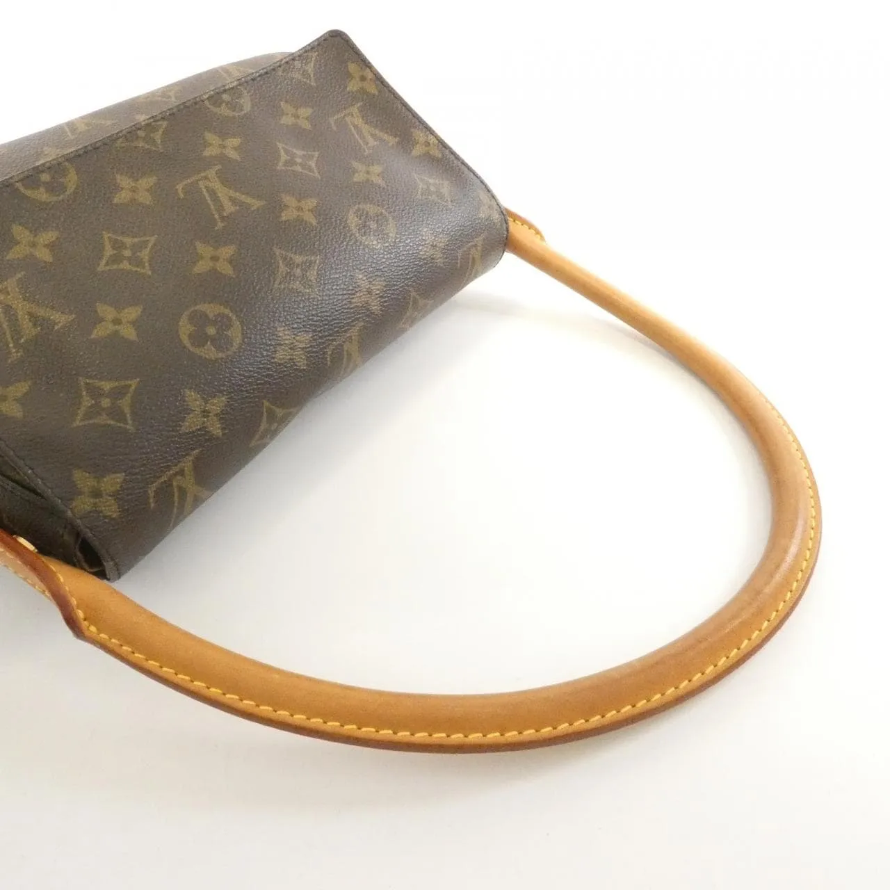 LOUIS VUITTON Looping M51147 Shoulder Monogram 黑色 Monogram 中古品B - 縮圖 4