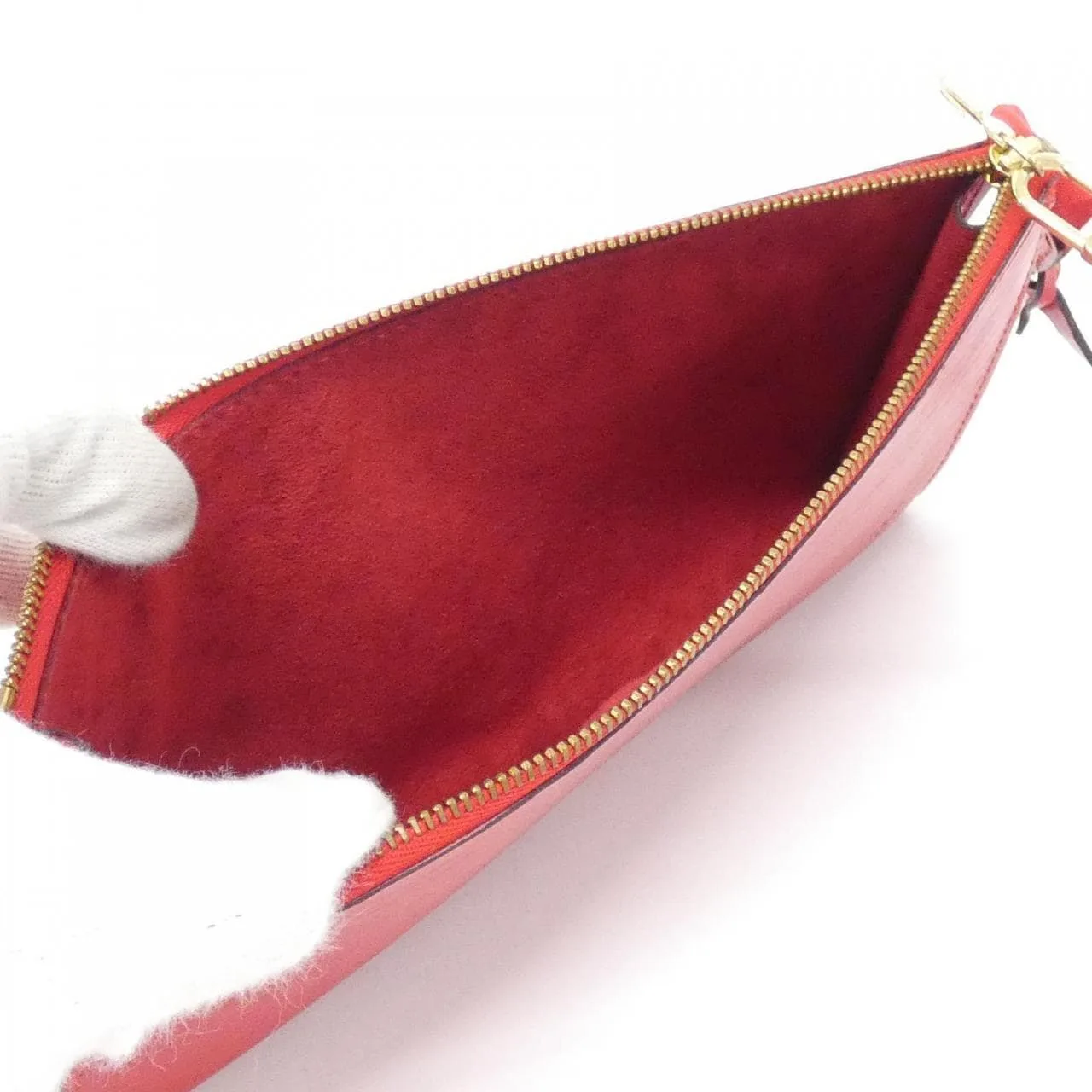 LOUIS VUITTON Pochette M52947 Pochette Epi 紅色 Epi 中古品A - 縮圖 7