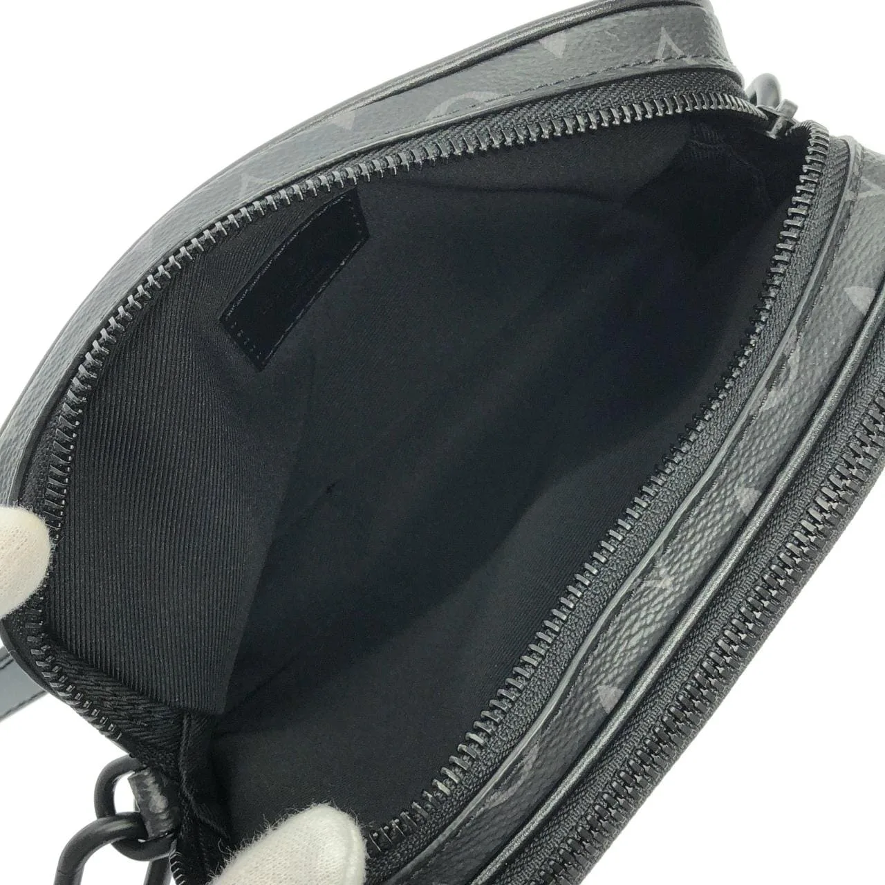 LOUIS VUITTON Eclipse M82542 肩背包 Monogram 黑色 Monogram 中古品A - 縮圖 7