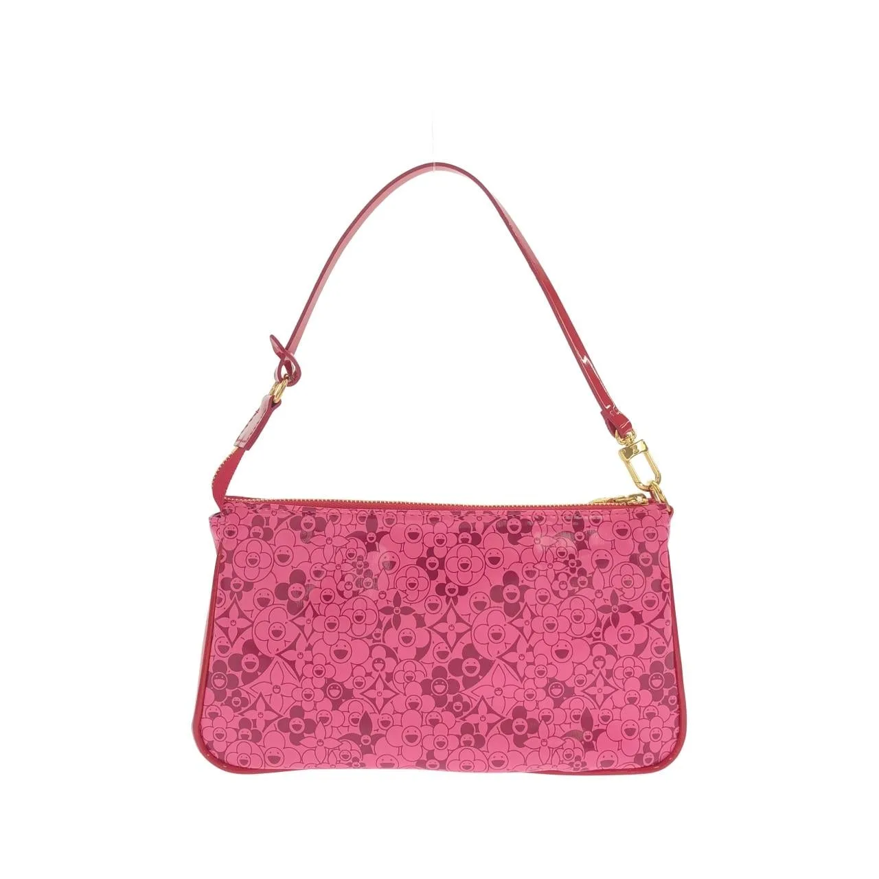LOUIS VUITTON Pochette M93166 小斜揹包 黑色 中古品A - 縮圖 2