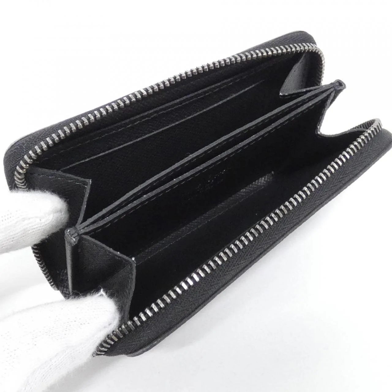 LOUIS VUITTON Eclipse M81662 Coin Case Monogram 黑色 Monogram 中古品A - 縮圖 4