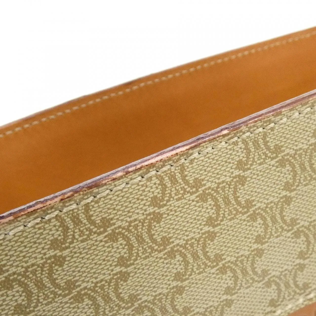 CELINE Shoulder Canvas Beige Canvas Rank A - Thumbnail 3