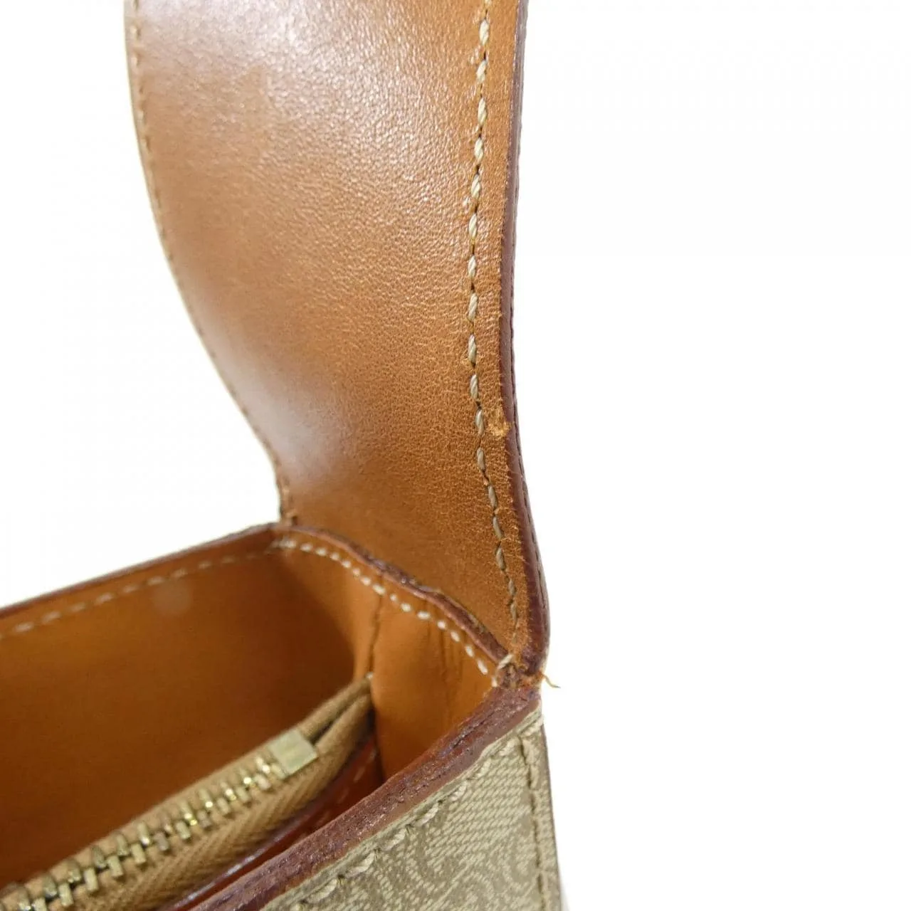 CELINE Shoulder Canvas Beige Canvas Rank A - Thumbnail 6