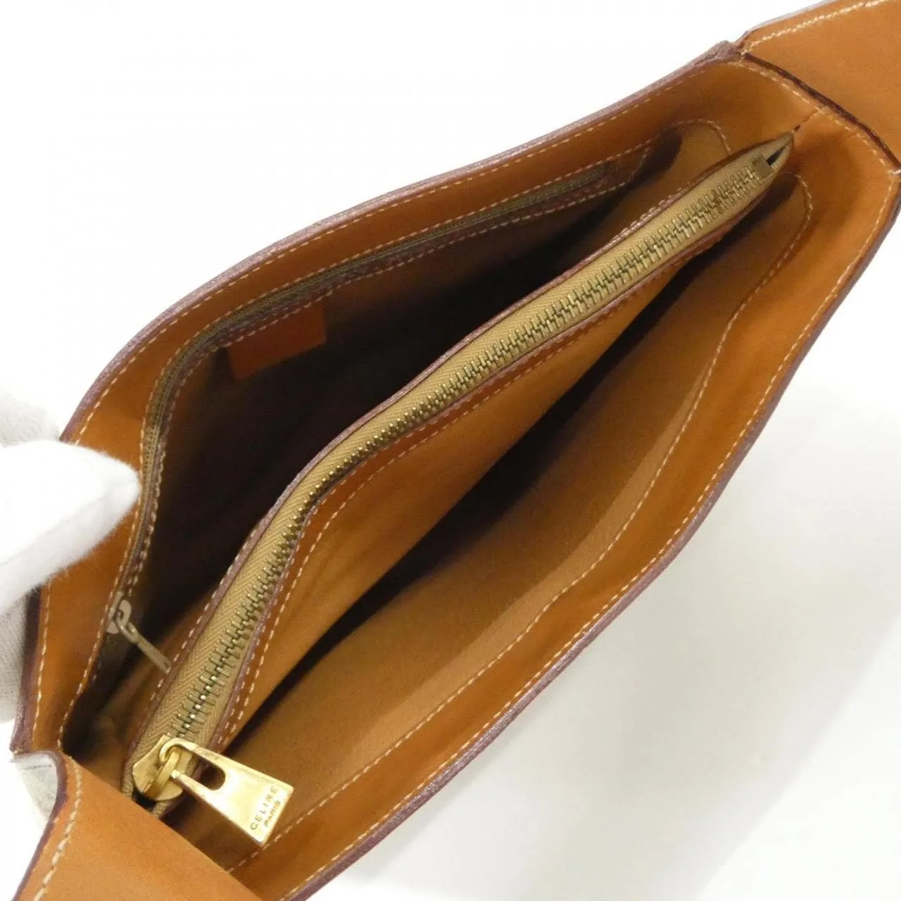 CELINE Shoulder Canvas Beige Canvas Rank A - Thumbnail 7