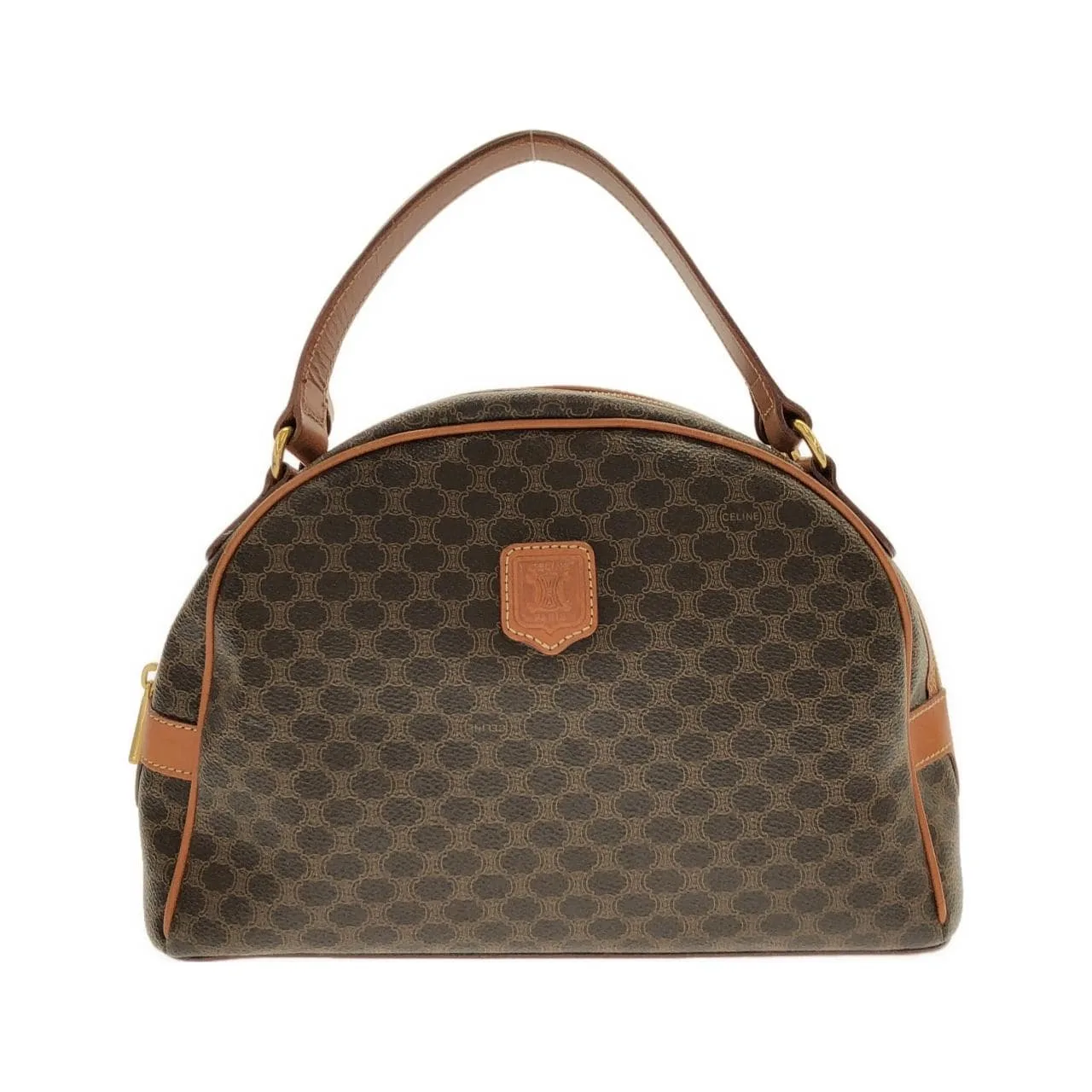 CELINE Handbag Canvas Brown