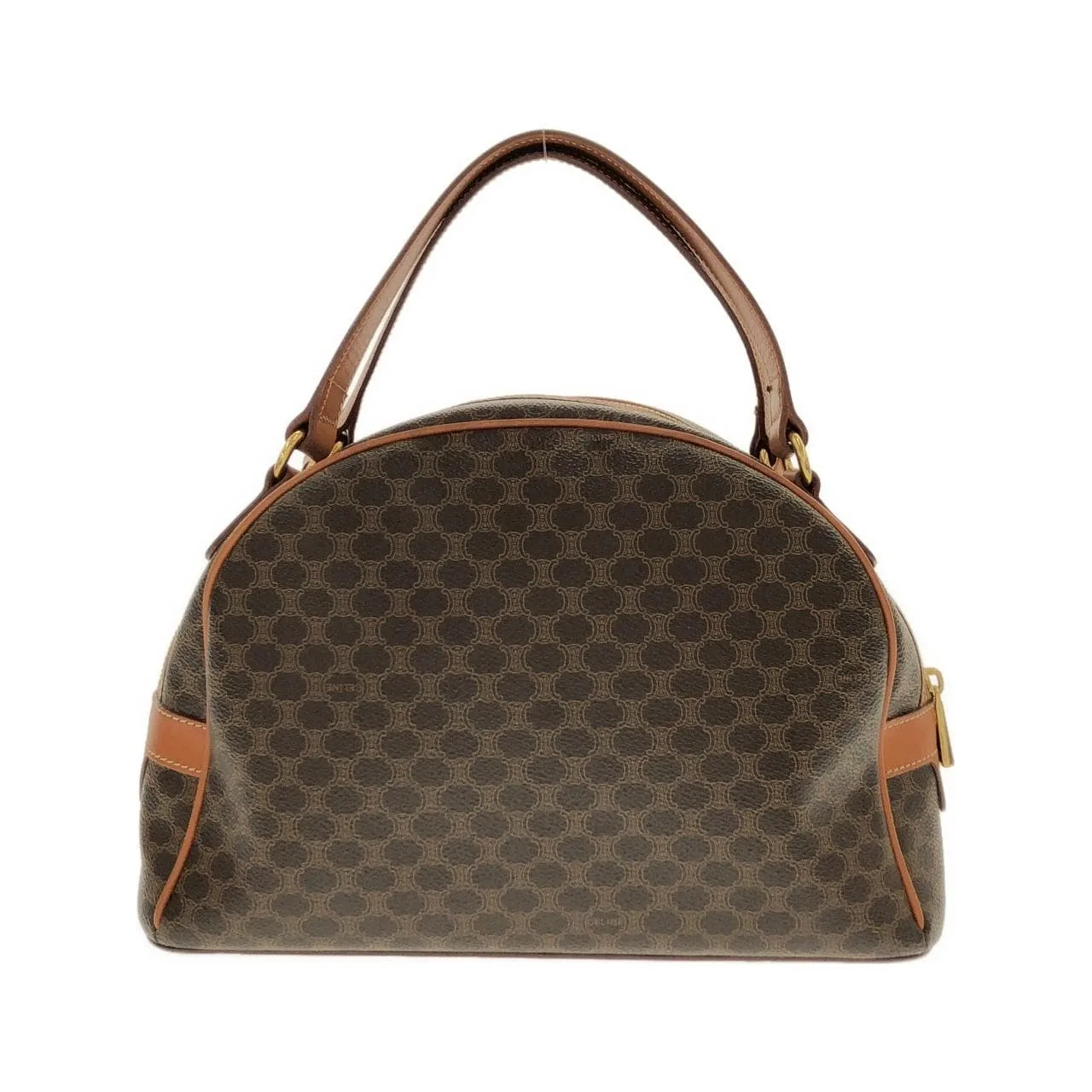 CELINE Handbag Canvas 棕色 帆布 中古品A - 縮圖 2