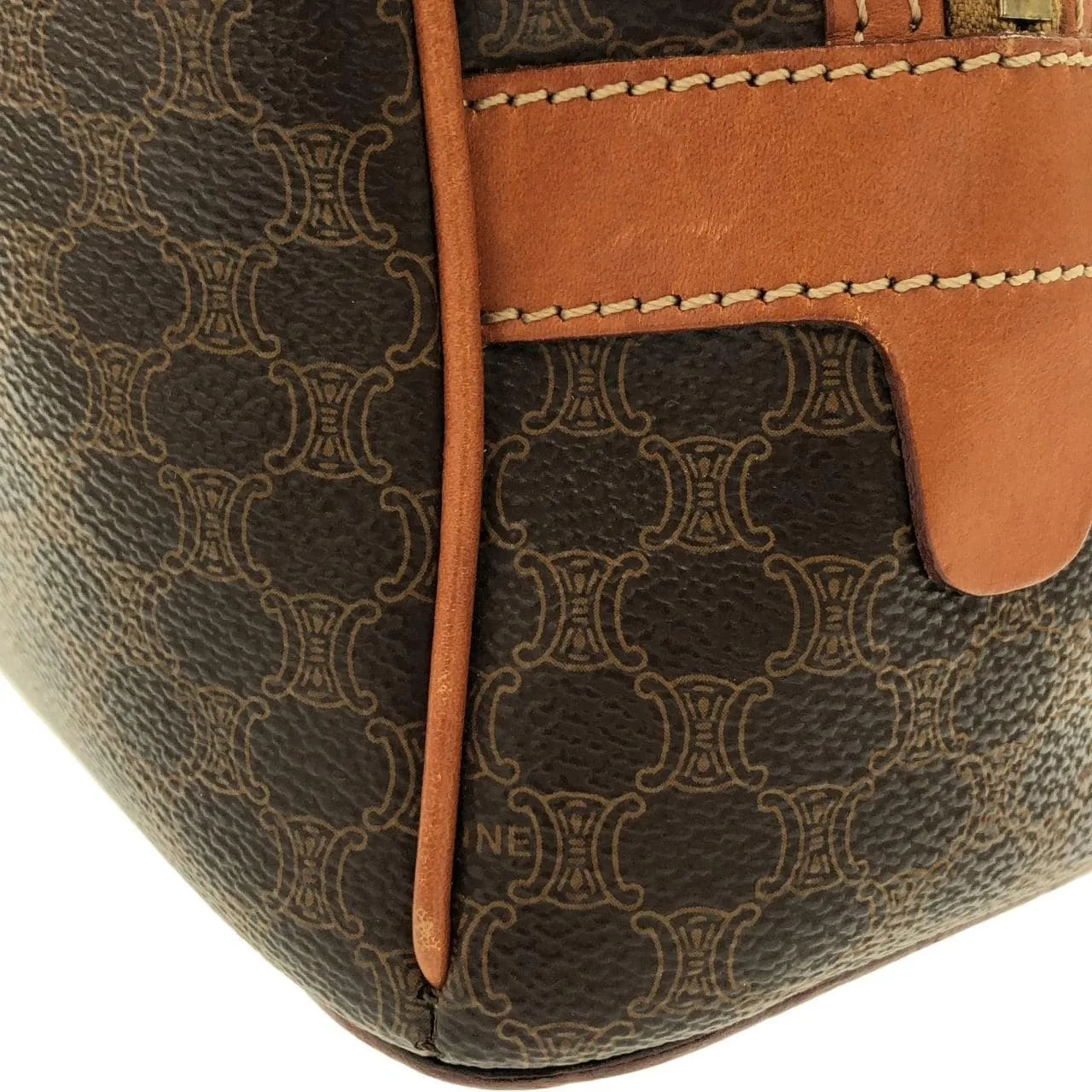 CELINE Handbag Canvas 棕色 帆布 中古品A - 縮圖 6