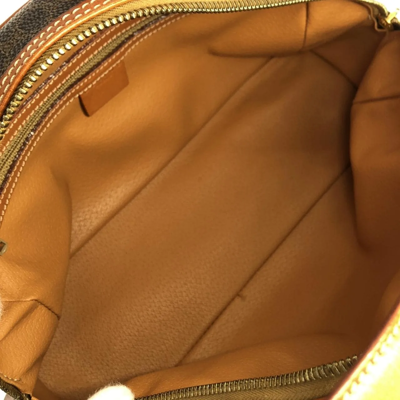 CELINE Handbag Canvas 棕色 帆布 中古品A - 縮圖 9