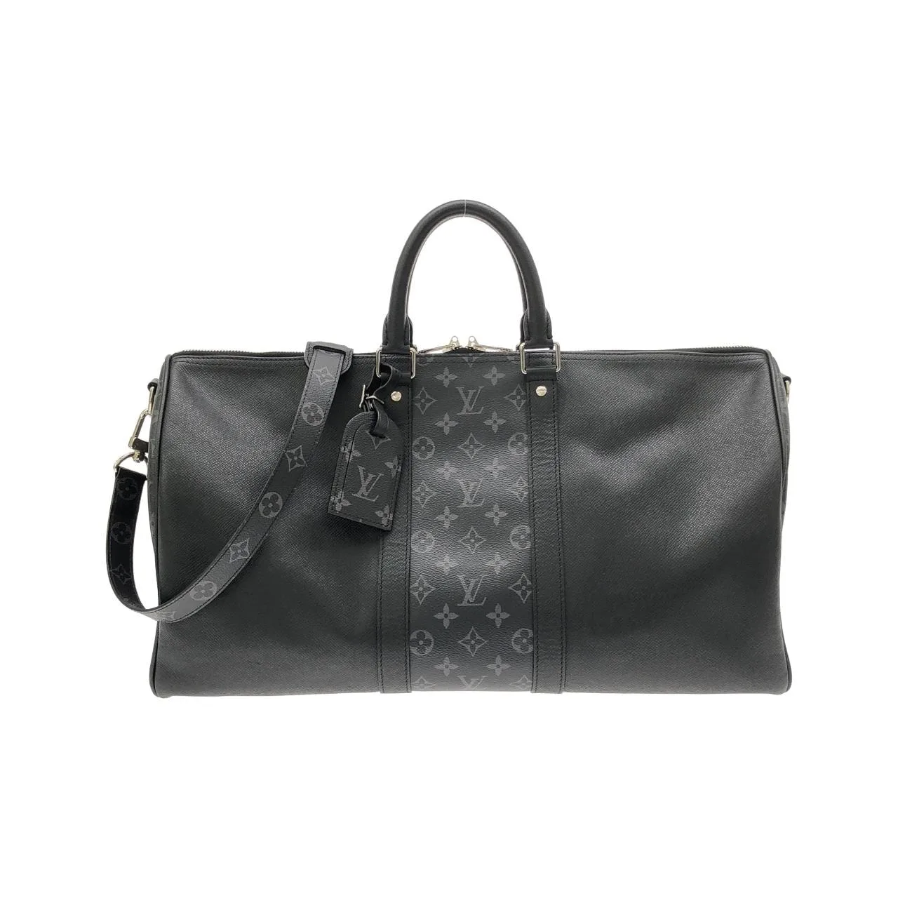 LOUIS VUITTON Keepall M53763 Boston Canvas Black