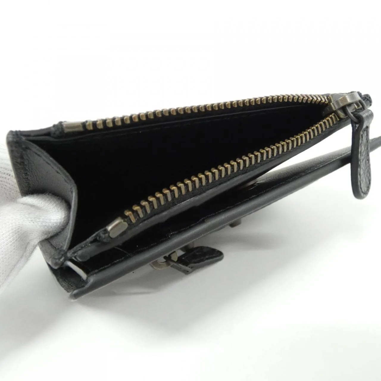 BALENCIAGA 846360 2ABFY Wallet Lambskin Black Lambskin New - Thumbnail 4