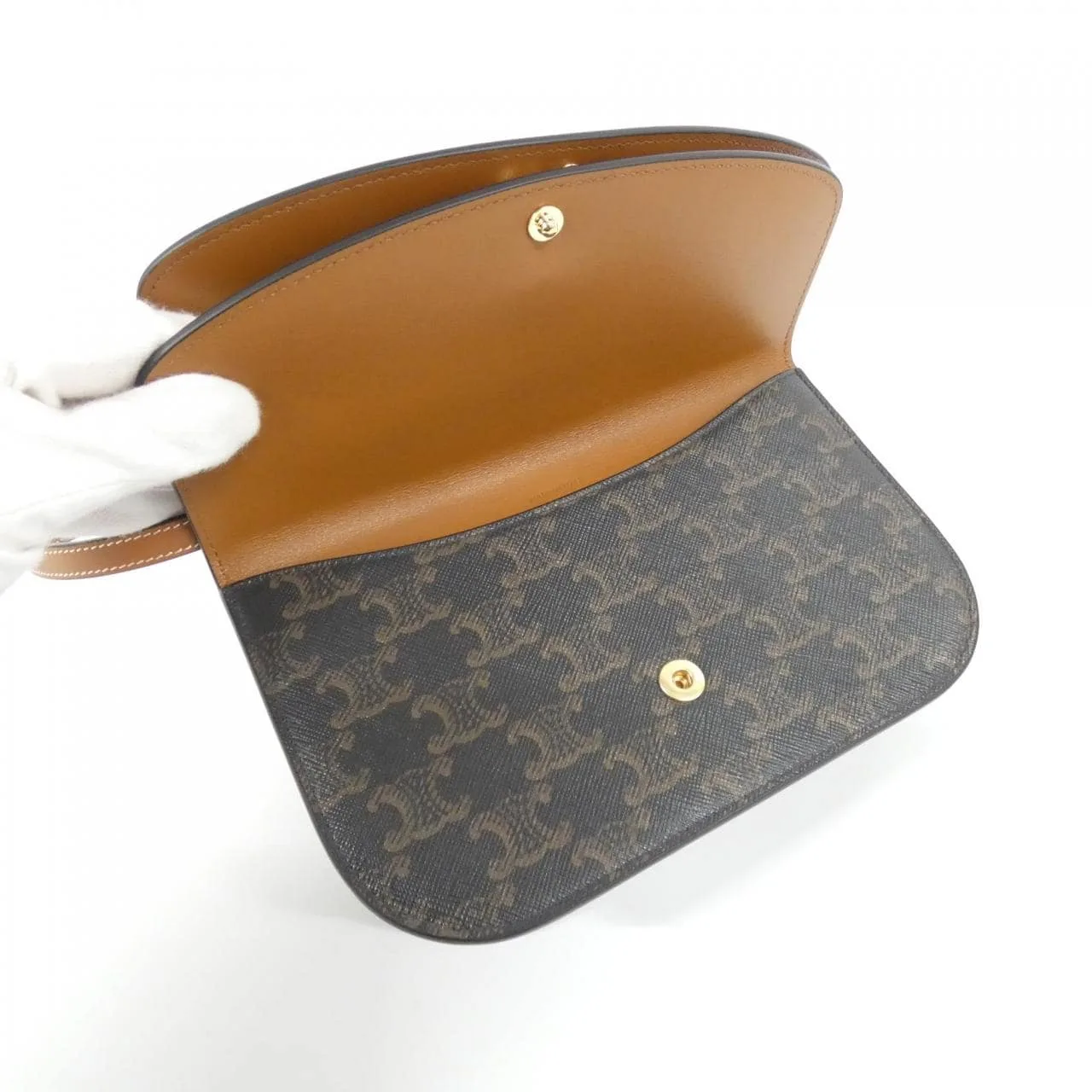 CELINE 10P672GVL Wallet Canvas Black Canvas New - Thumbnail 6