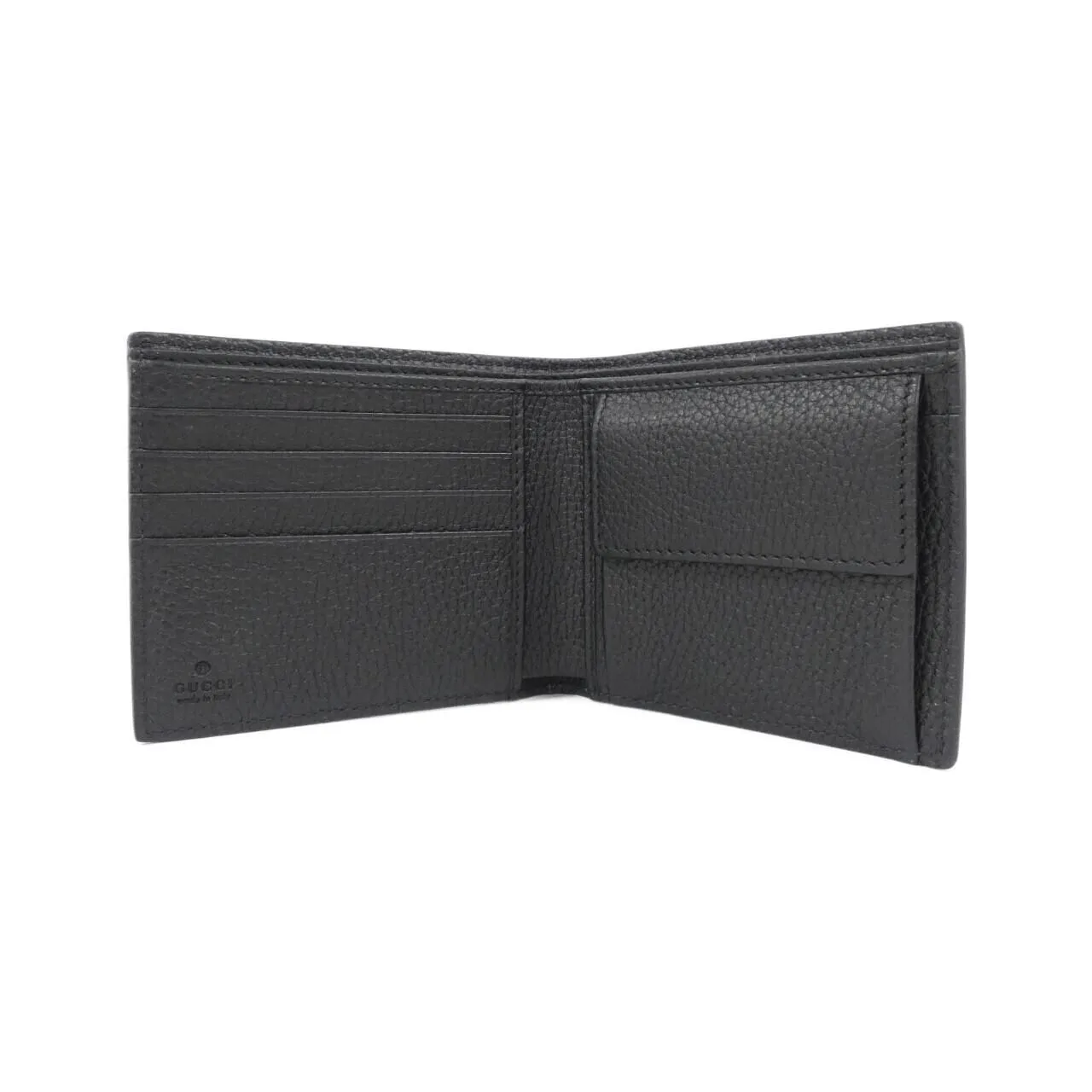 GUCCI 739479 AABY0 Wallet Leather 黑色 皮革 新品 - 縮圖 2