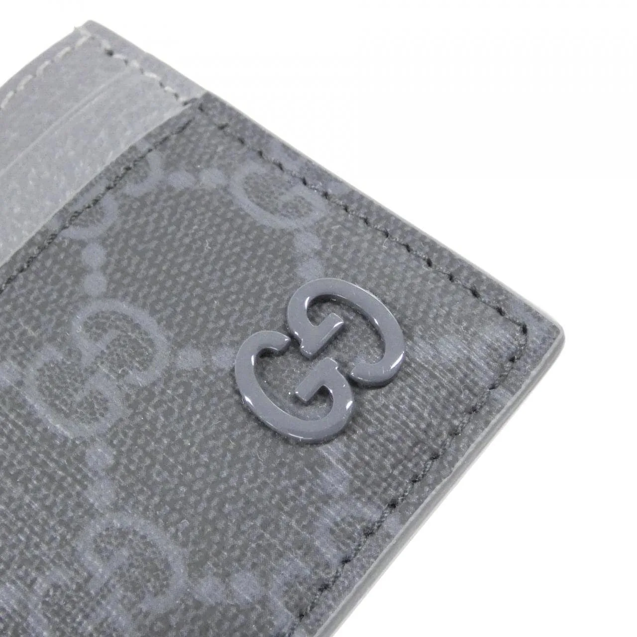 GUCCI 768248 FACQC Card Case Canvas Black Canvas New - Thumbnail 3