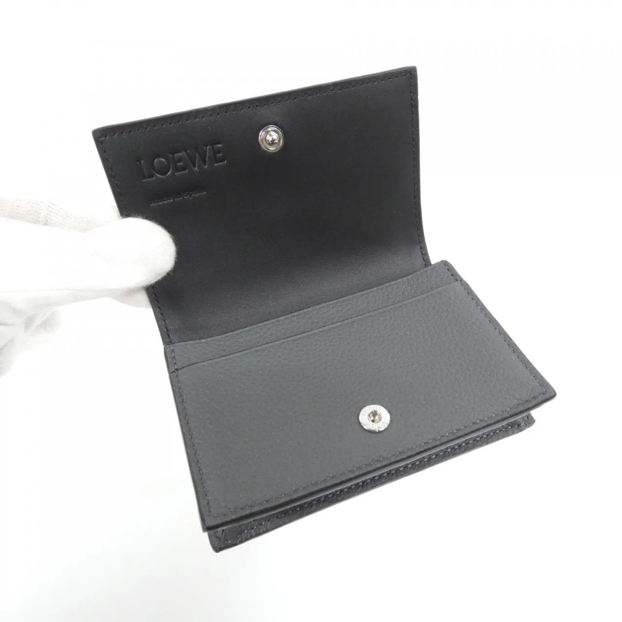 LOEWE C660M97X05 Card Holder Black New - Thumbnail 4