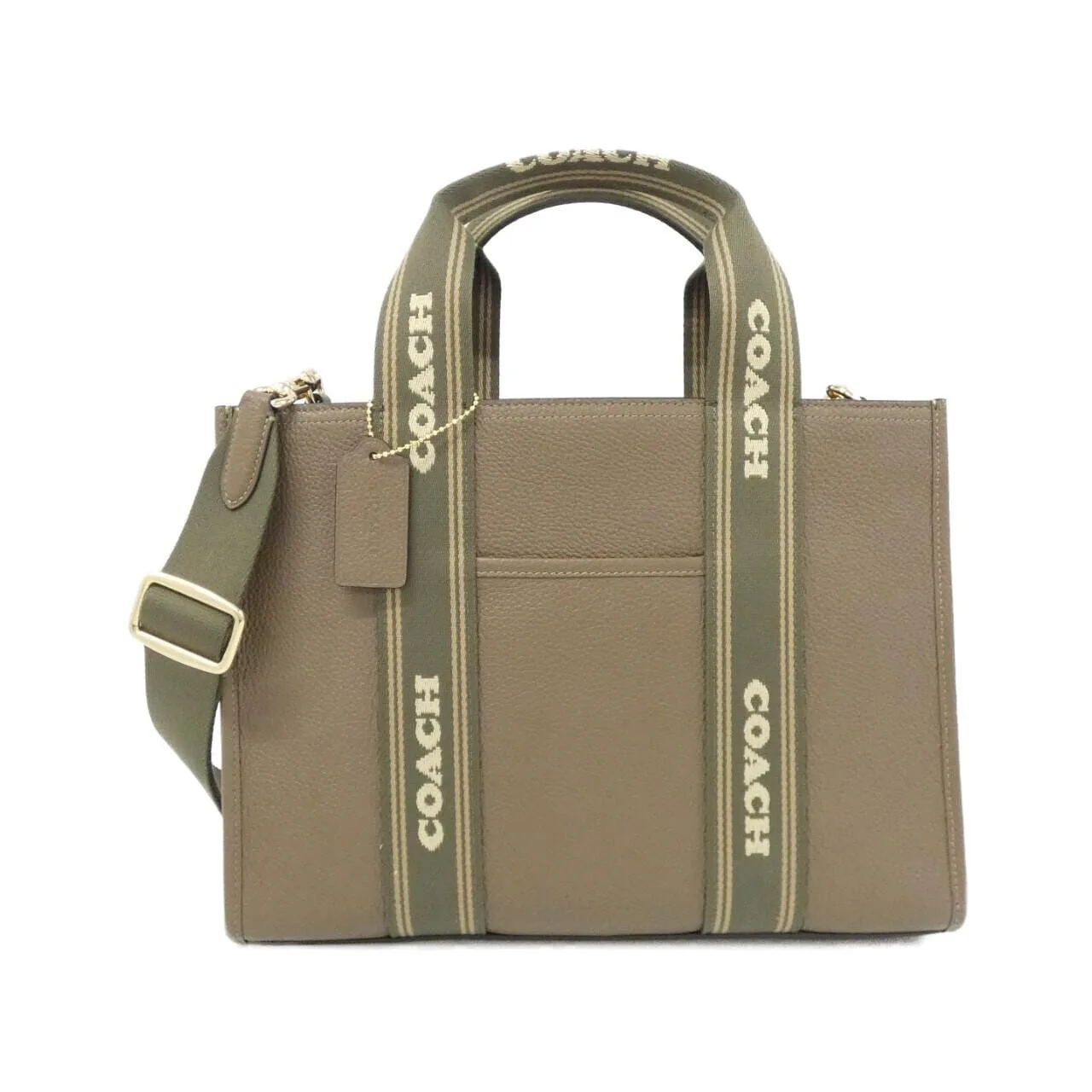 COACH CBM10 Handbag Leather Black