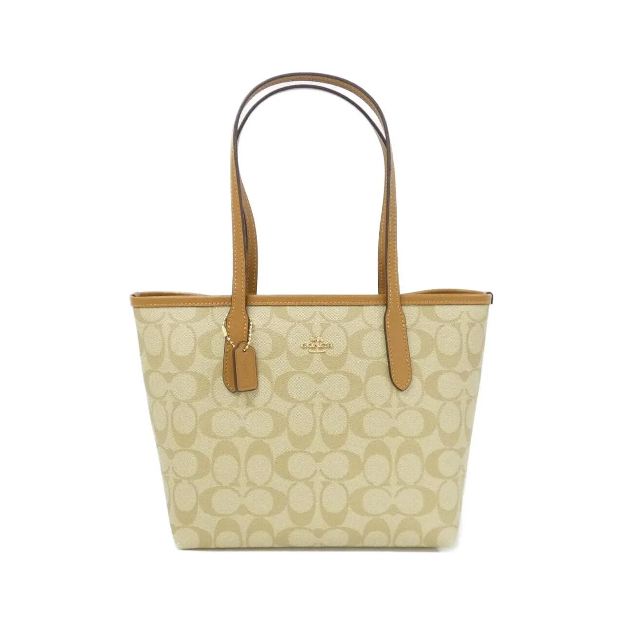 COACH CN733 Handbag Canvas Black