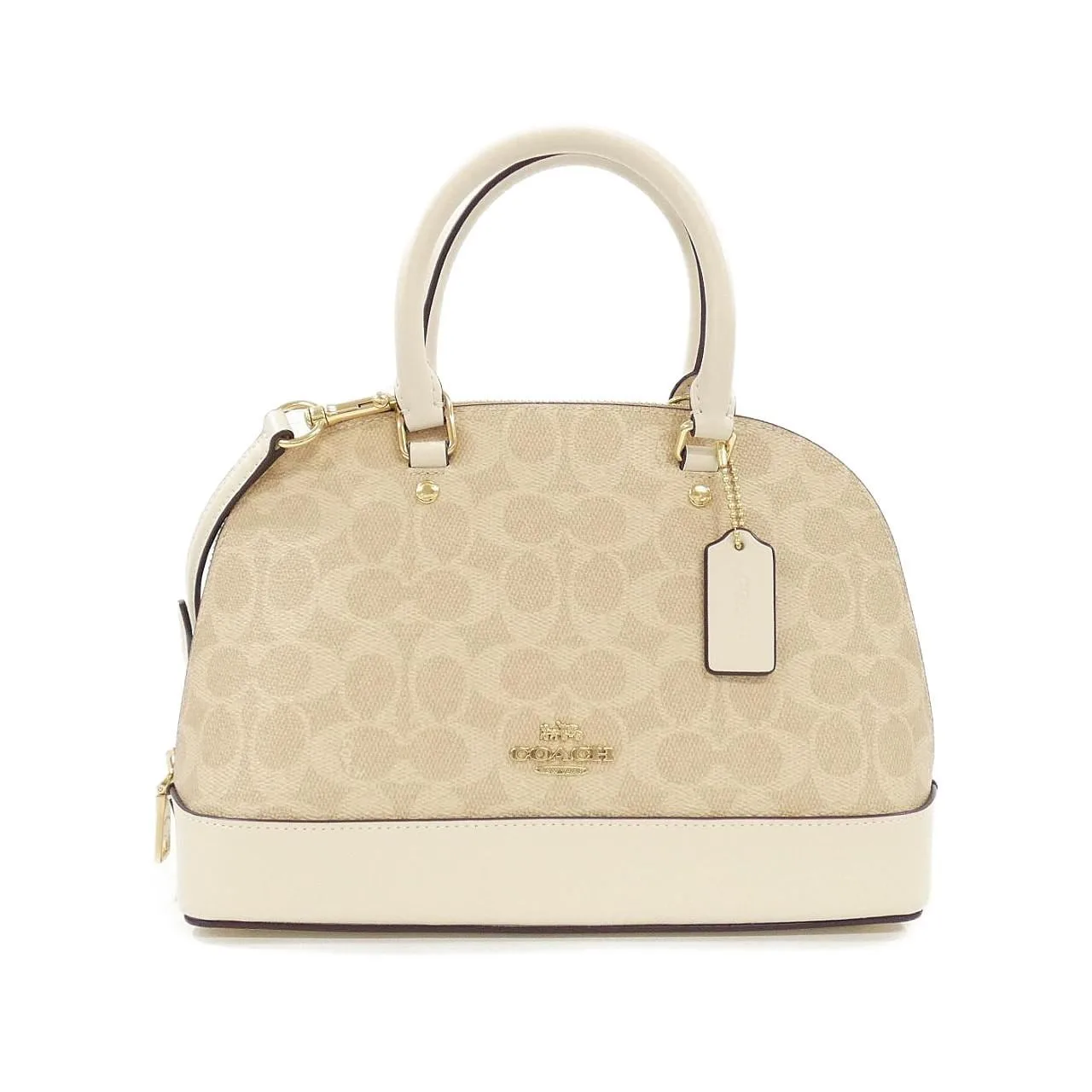 COACH CCQ26 Handbag Canvas Black