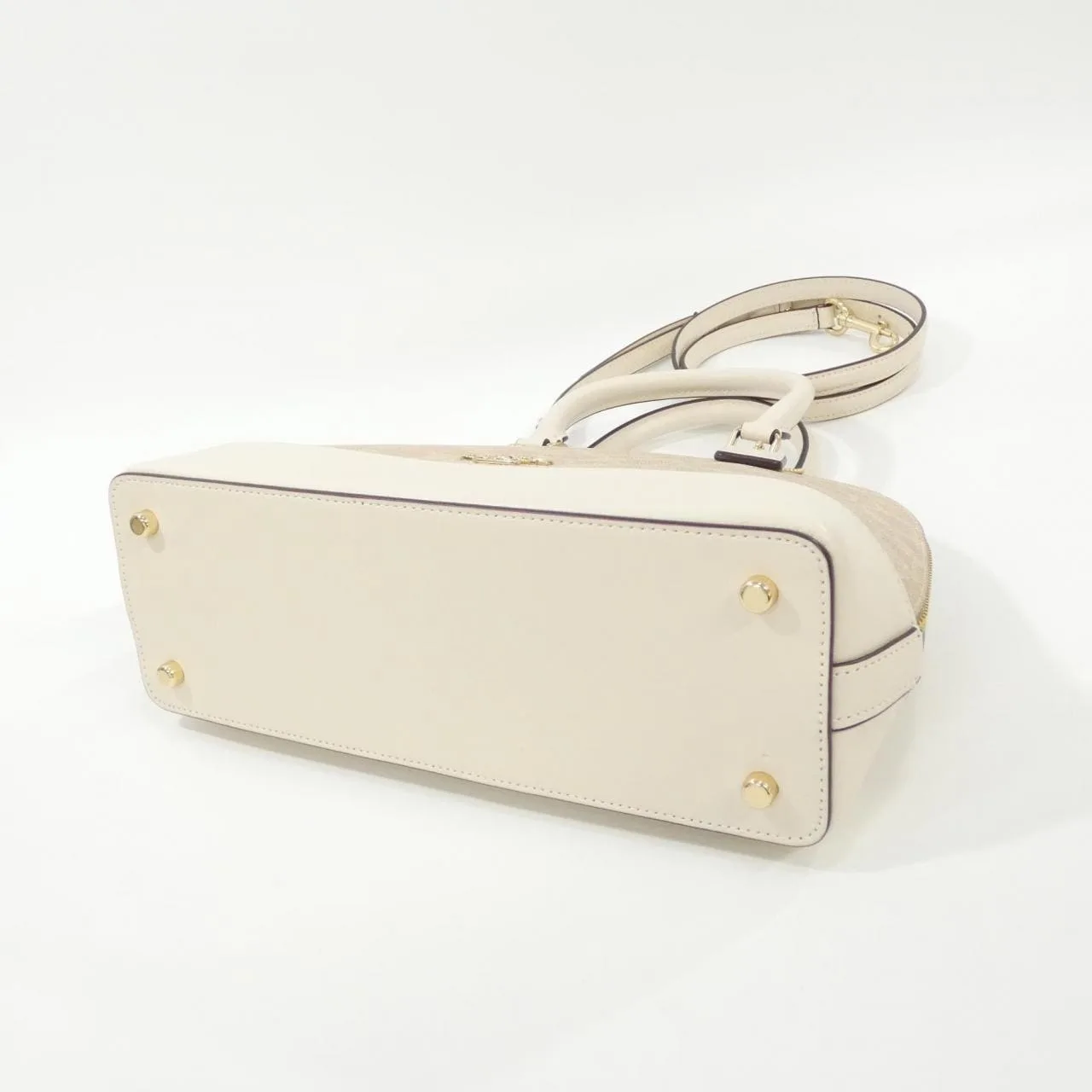 COACH CCQ26 Handbag Canvas Black Canvas - Thumbnail 3