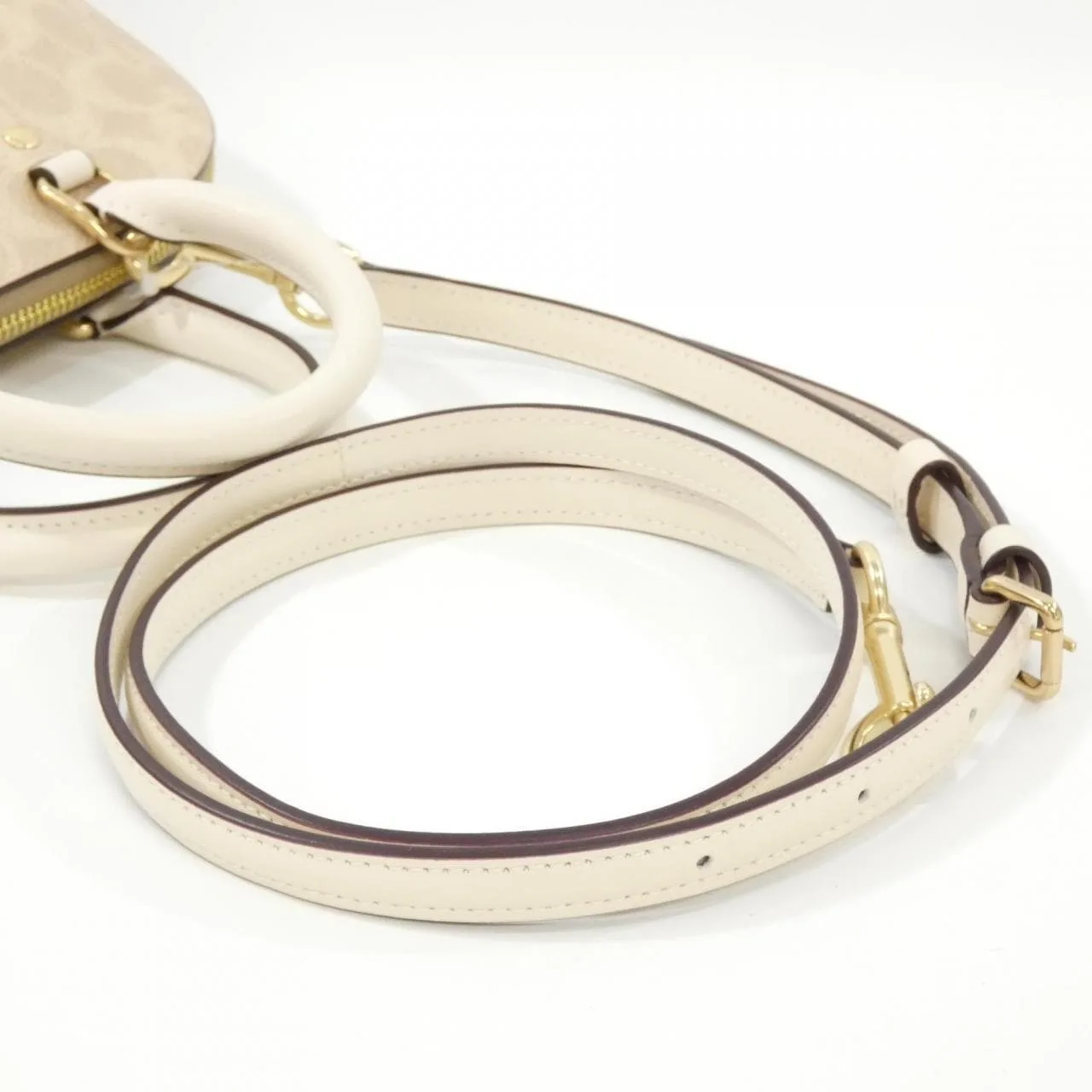 COACH CCQ26 Handbag Canvas Black Canvas - Thumbnail 5