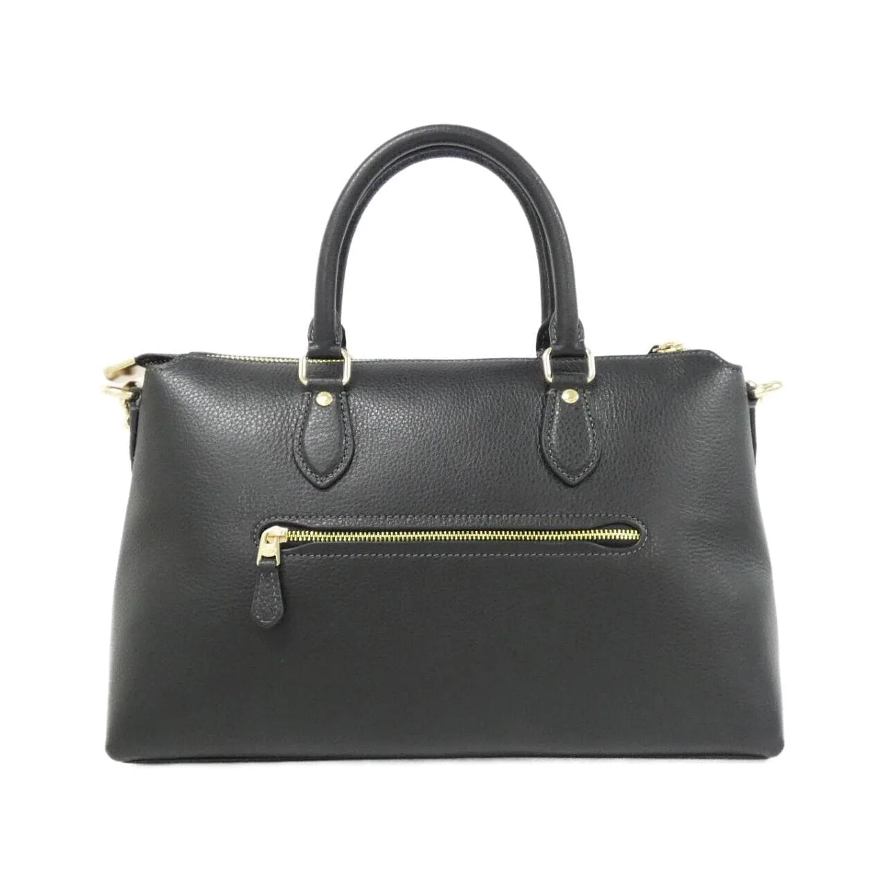 COACH CR156 Handbag Leather 黑色 皮革 新品 - 縮圖 2