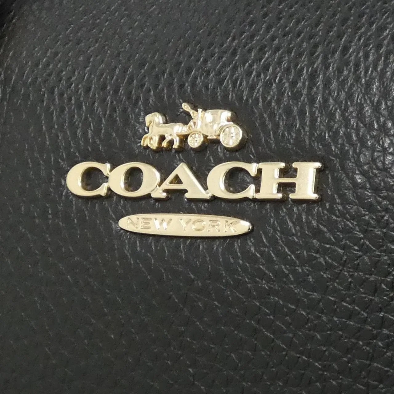 COACH CR156 Handbag Leather 黑色 皮革 新品 - 縮圖 4