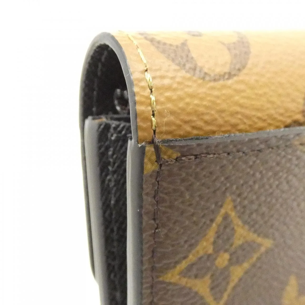 LOUIS VUITTON M82157 Wallet Monogram 黑色 Monogram 中古品A - 縮圖 4
