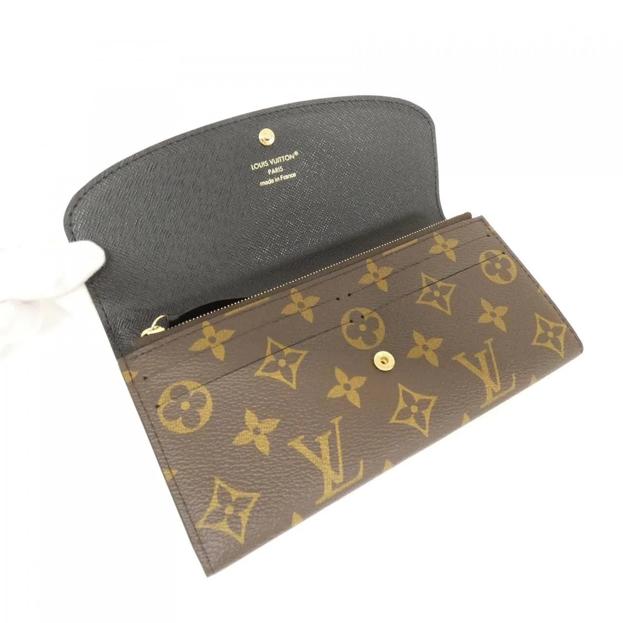 LOUIS VUITTON M82157 Wallet Monogram 黑色 Monogram 中古品A - 縮圖 6