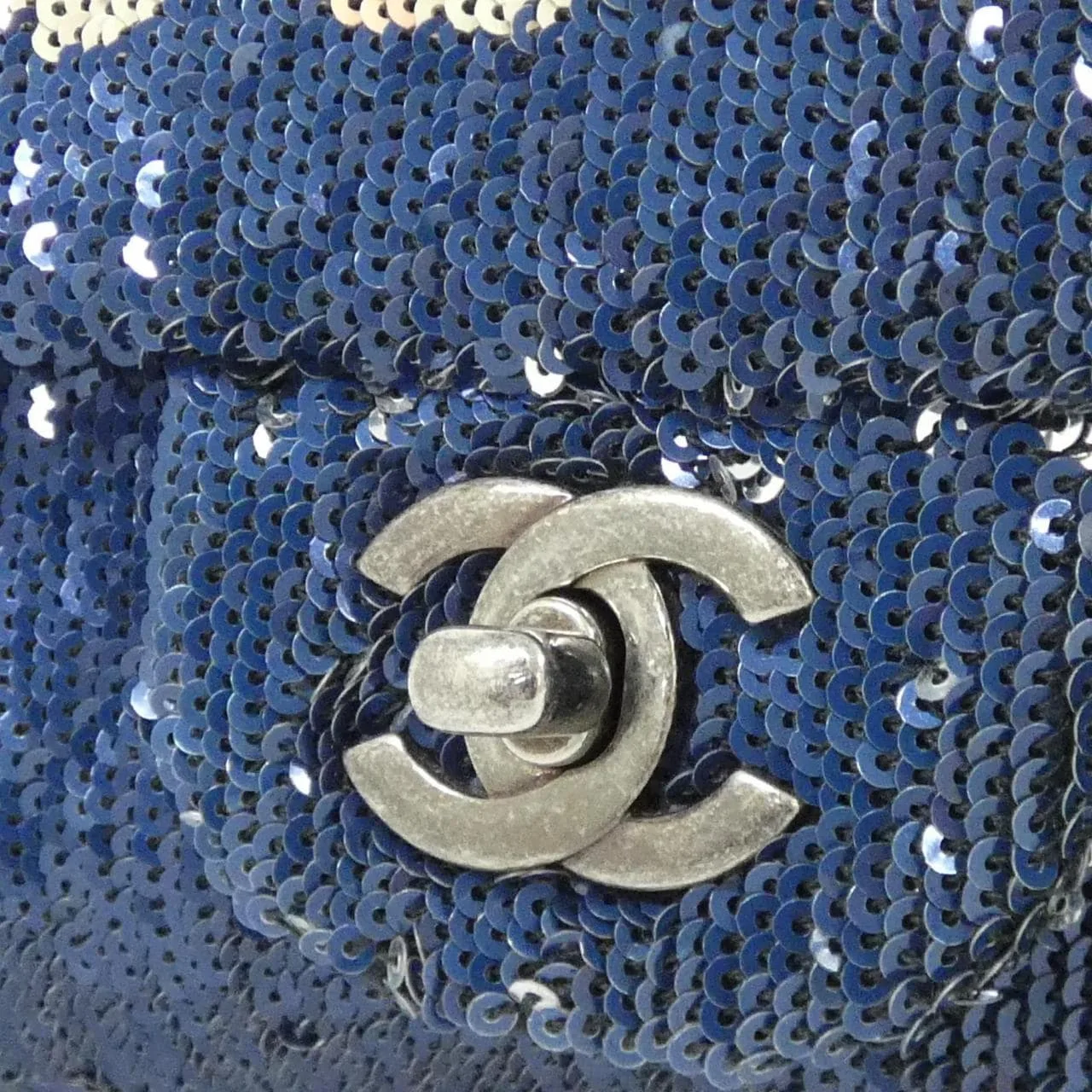 CHANEL 98613 Shoulder 藍色 中古品A - 縮圖 4